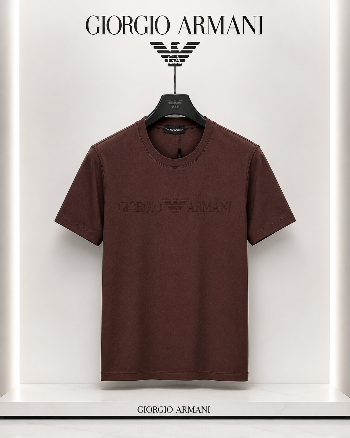 Giorgio Armani Brown Signature T-Shirt