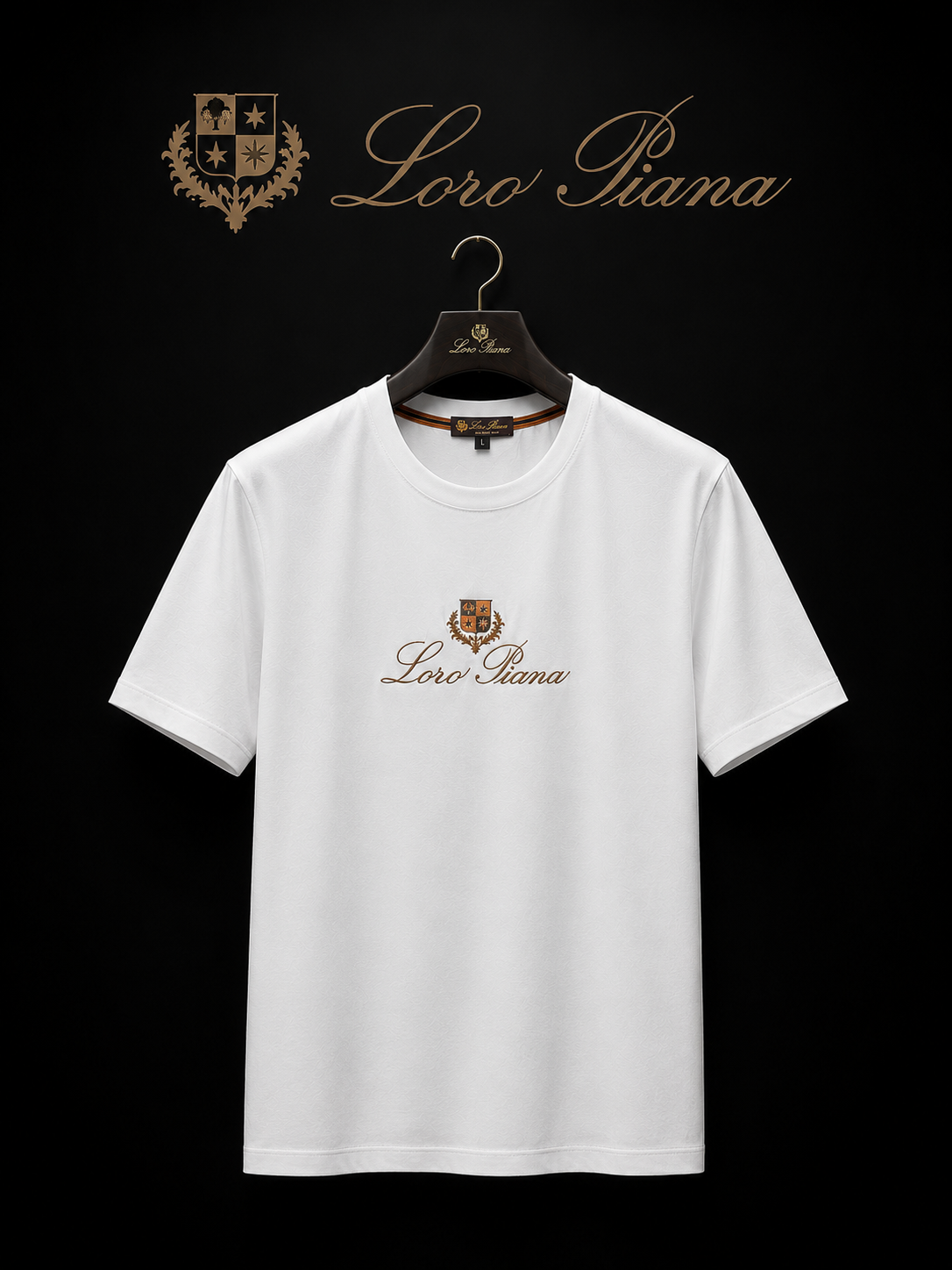 Loro Piana Premium White Crew Neck T-Shirt