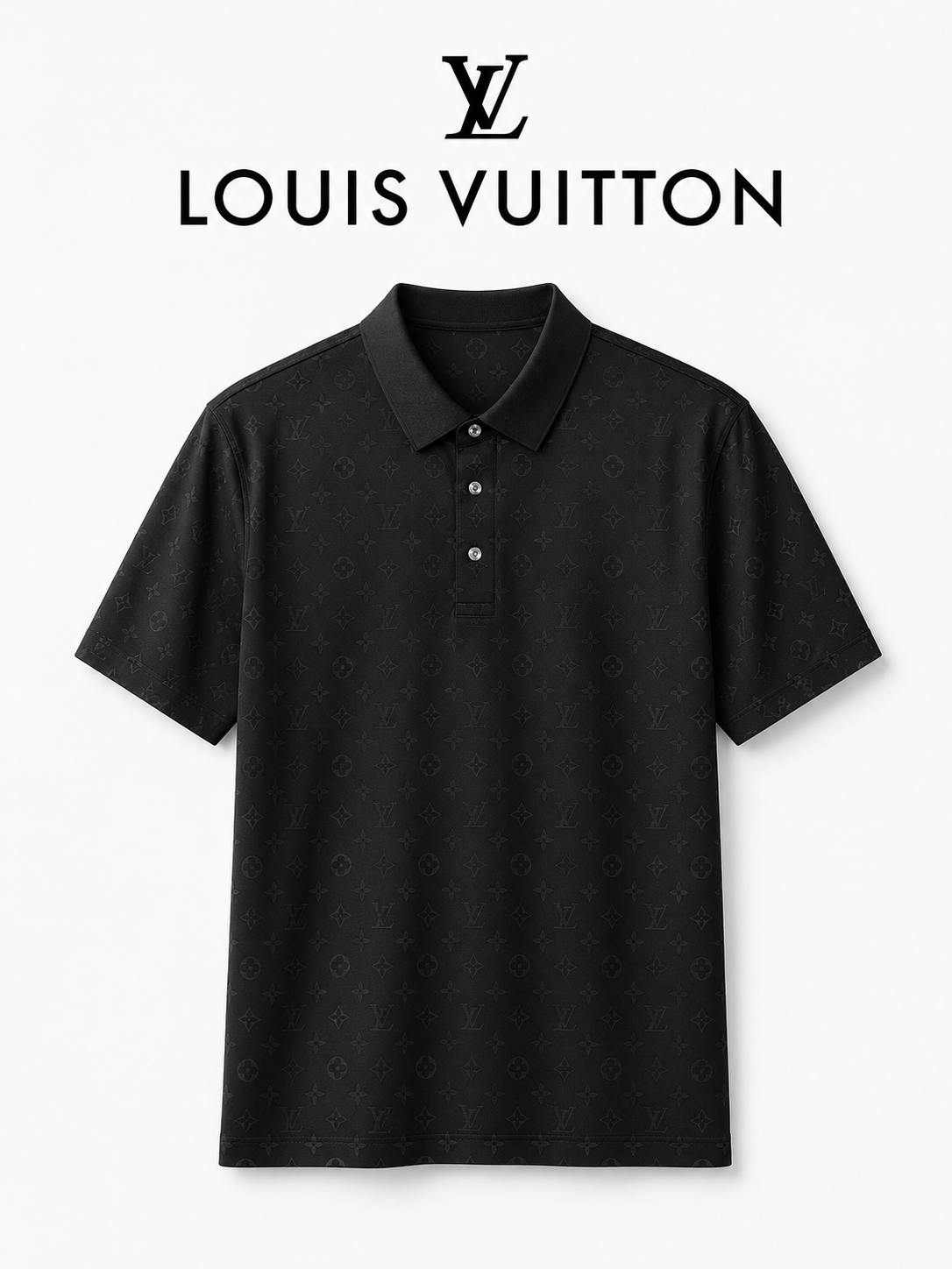Louis Vuitton Premium Black Polo Shirt