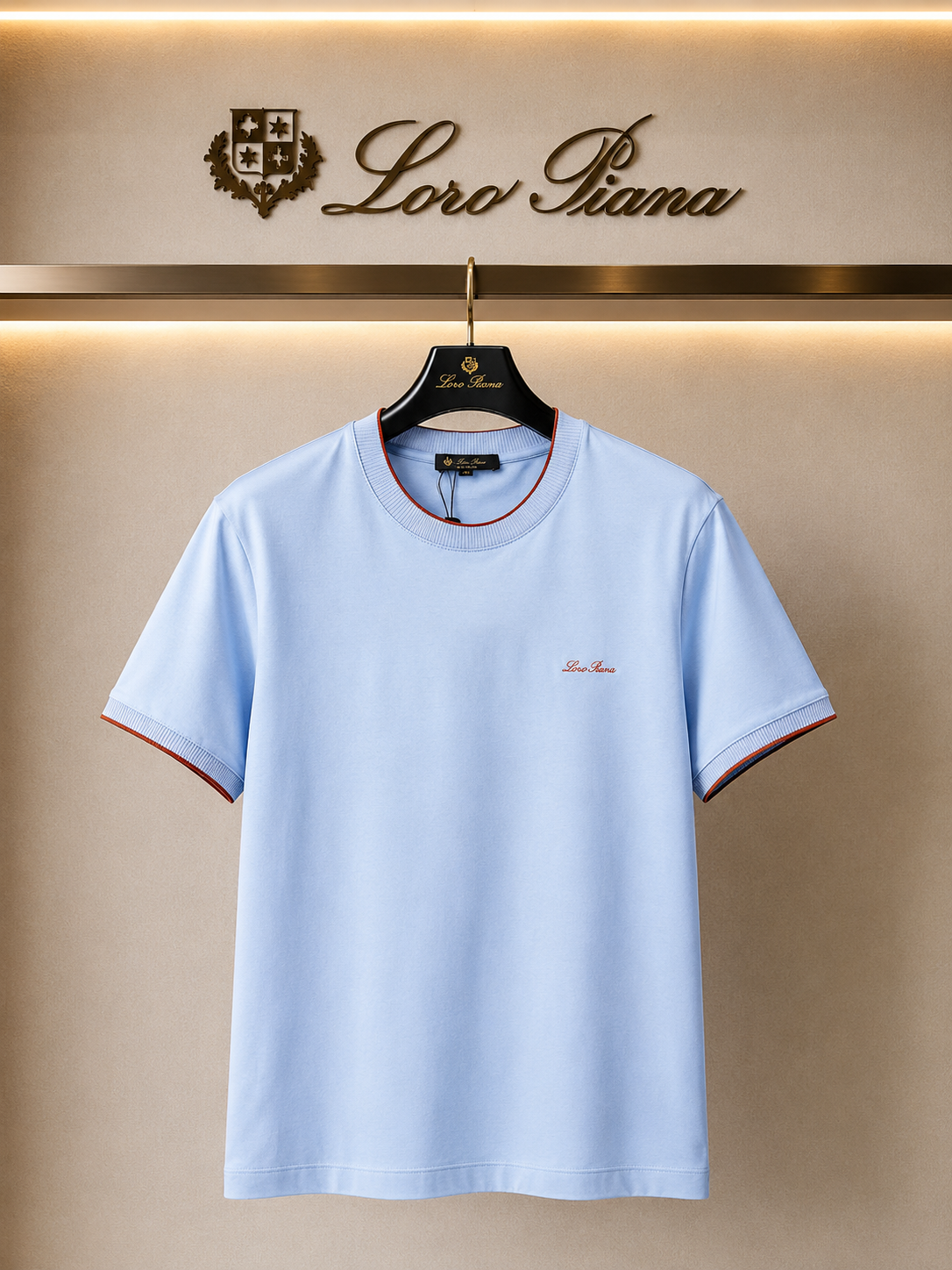 Loro Piana Baby Blue Premium T-Shirt | Timeless Luxury & Soft Comfort