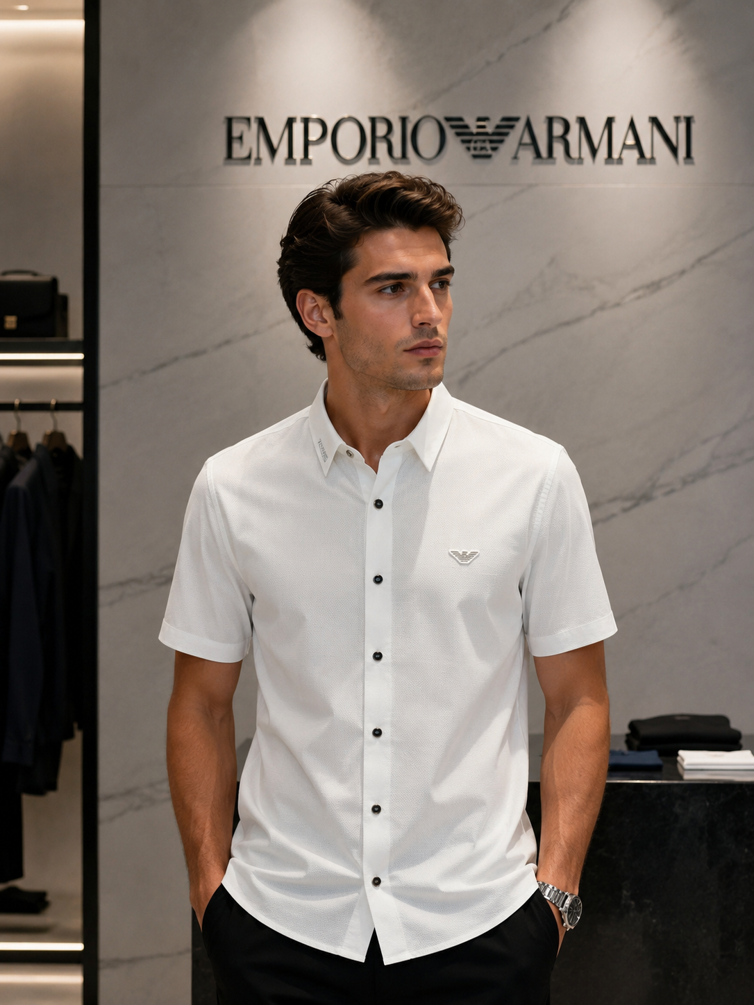 Emporio Armani Milano White Shirt