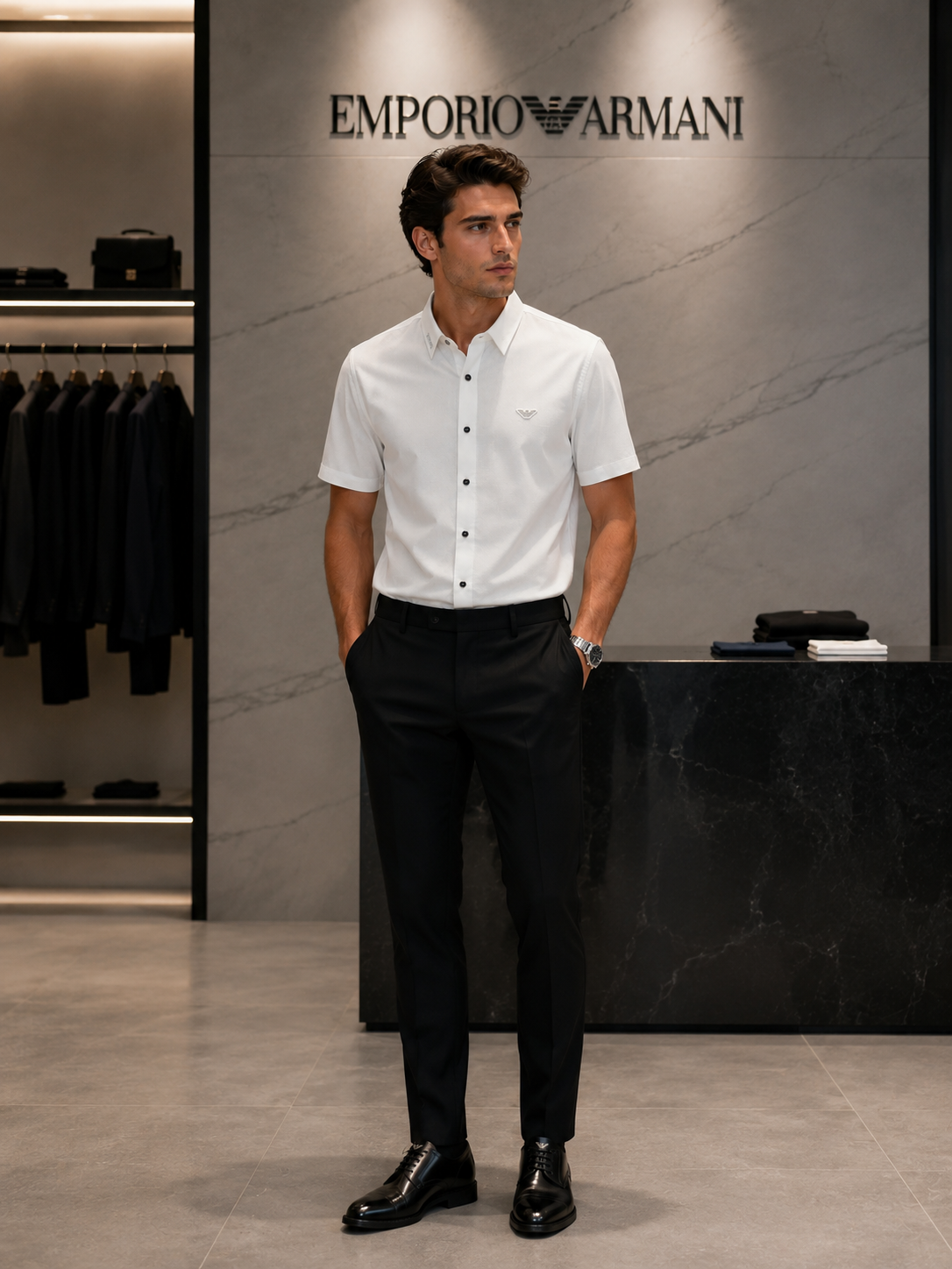 Emporio Armani Milano White Shirt