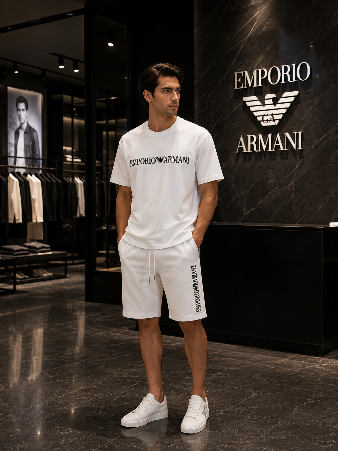Emporio Armani Milano White Suit