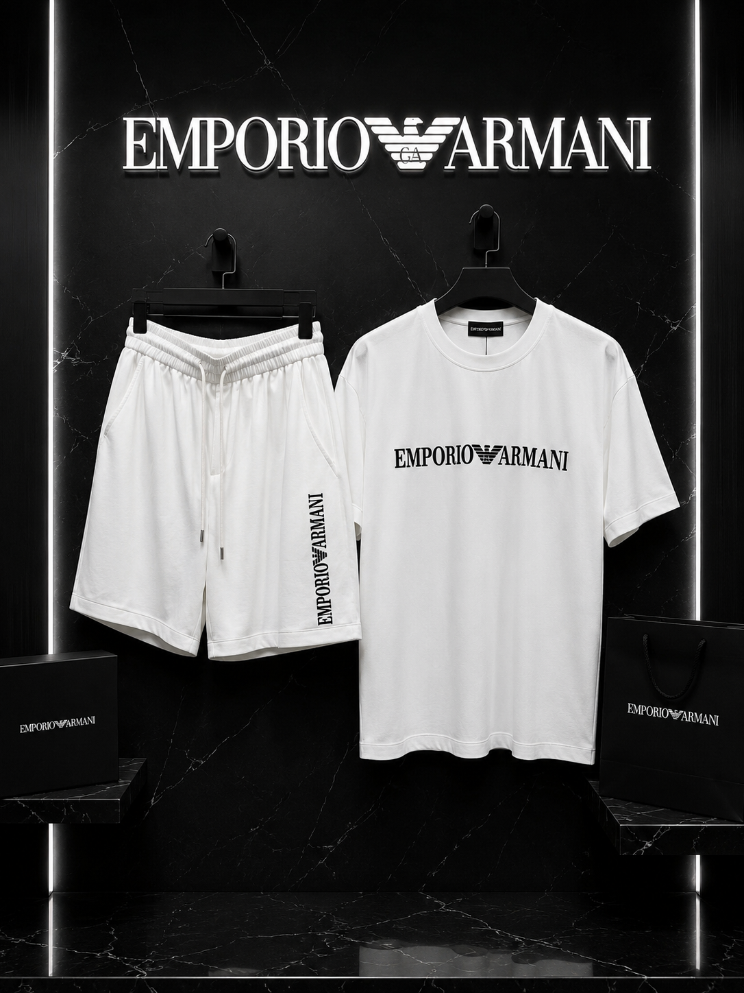 Emporio Armani Milano White Suit