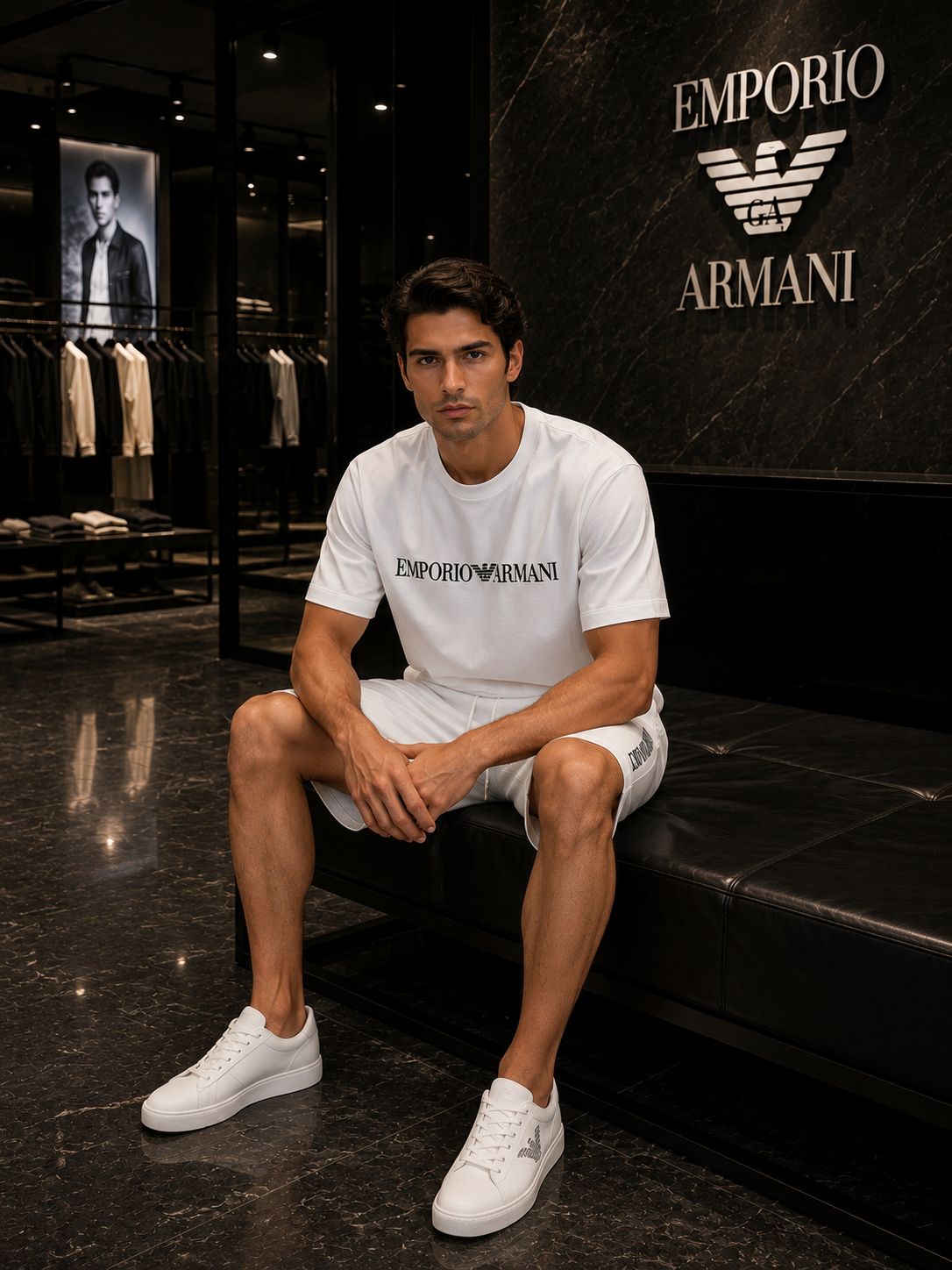 Emporio Armani Milano White Suit