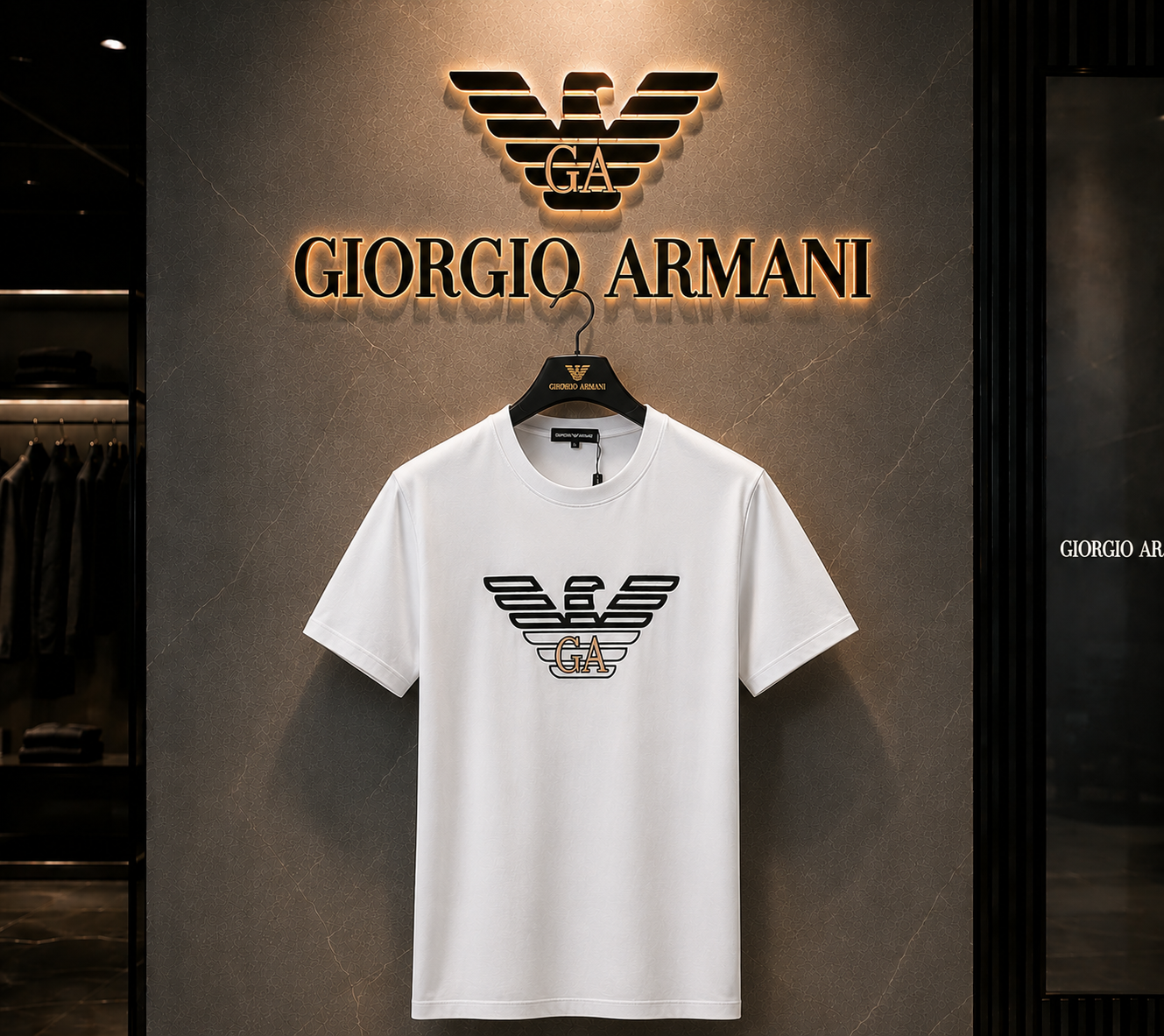 Emporio Armani Milano White T-Shirt