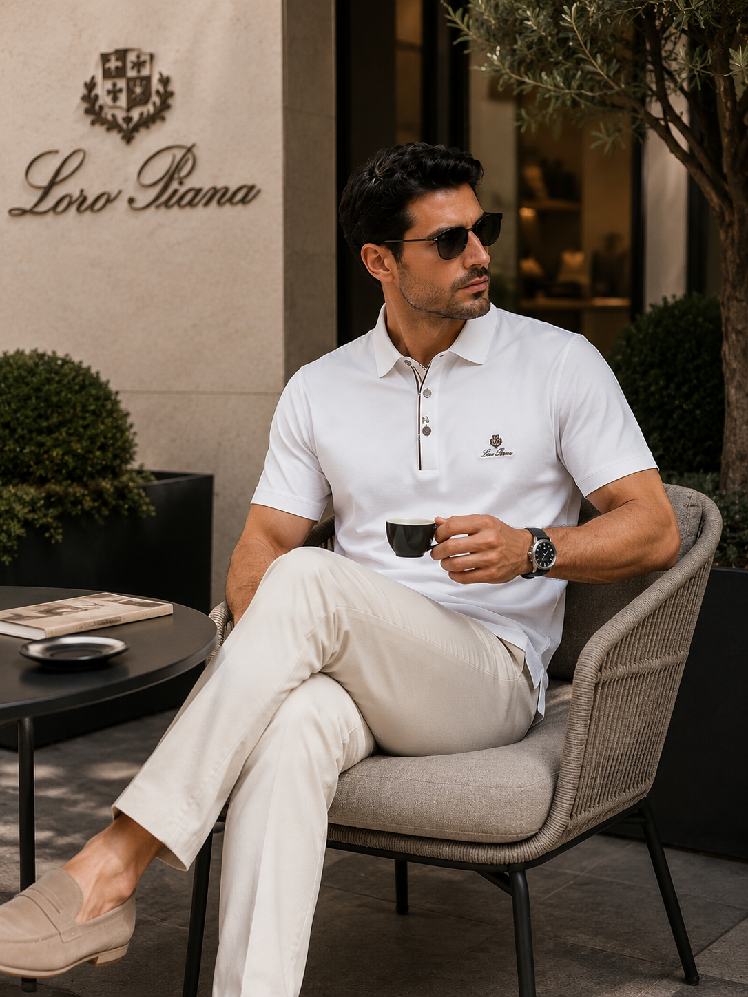 Loro Piana Classic Polo Shirt – White Edition