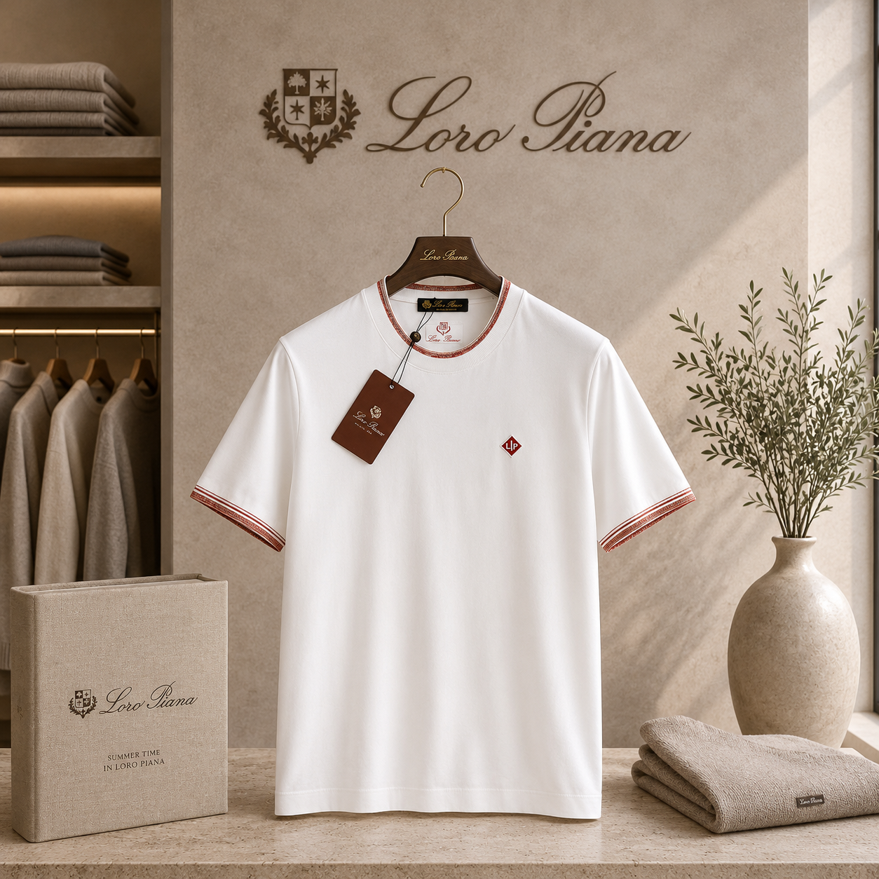 Loro Piana Premium Tee – Quiet Luxury in white