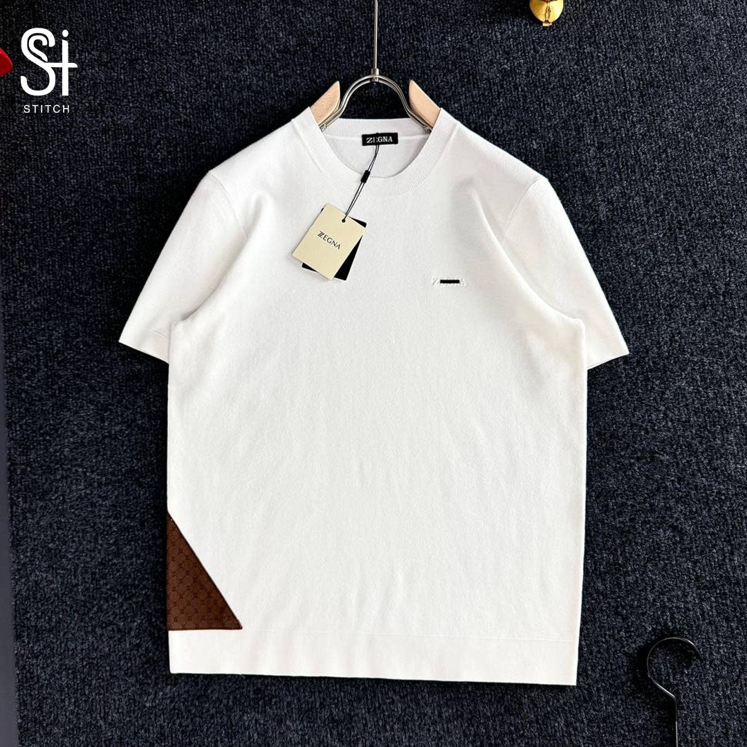 ZEGNA Minimalist White T-Shirt
