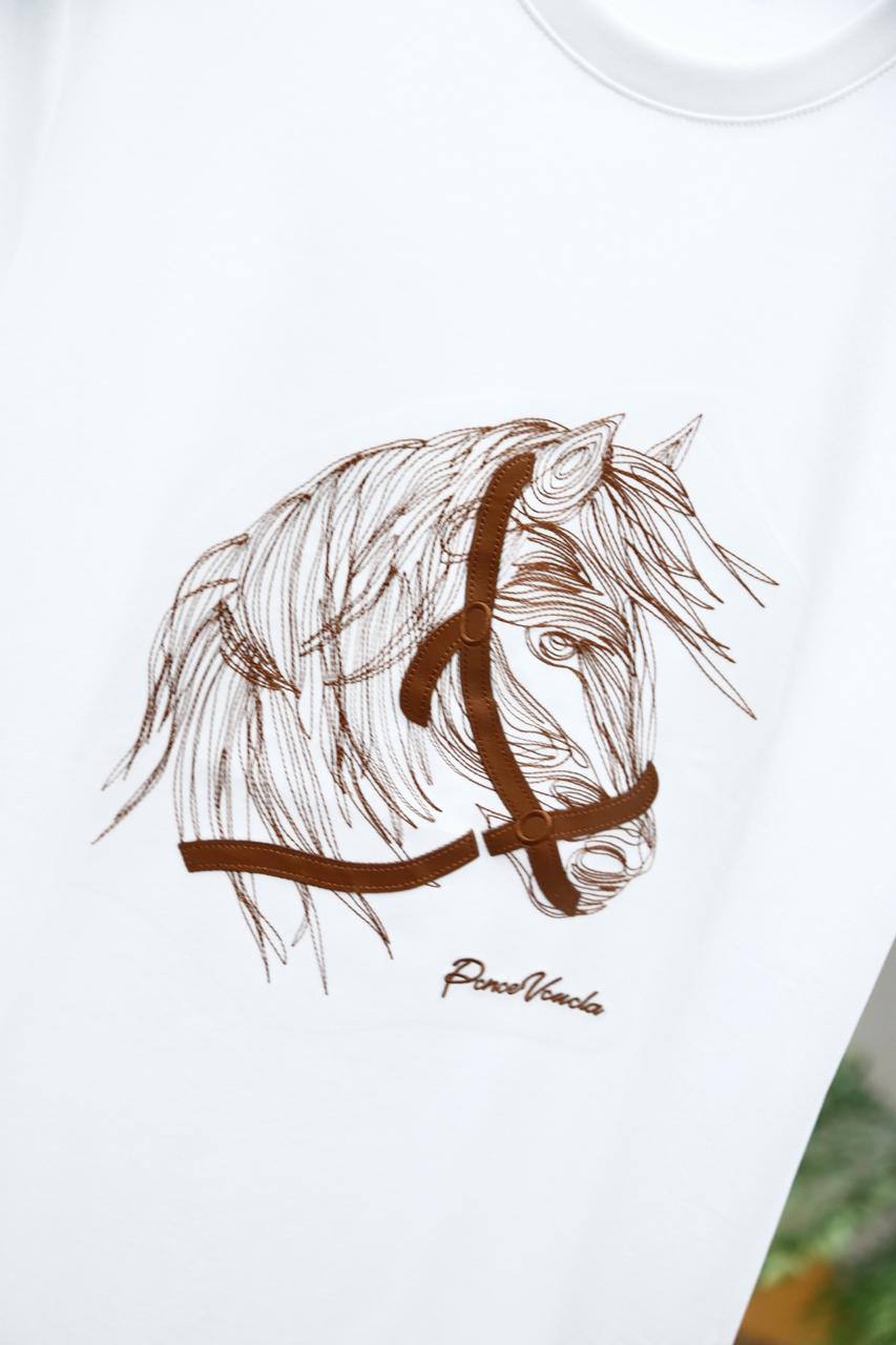 Hermès Graphic T-Shirt – Elegant White