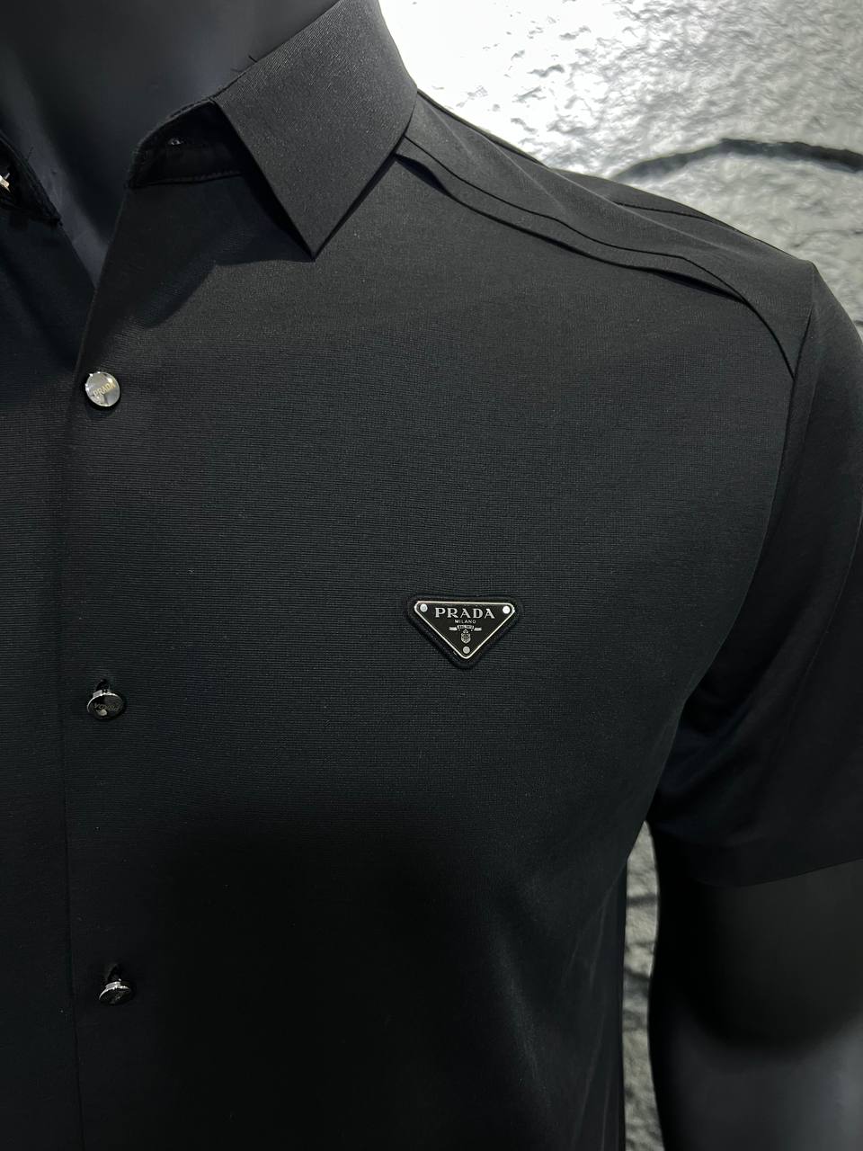 Prada Milano Short Sleeve Shirt – Refined Modern Elegance