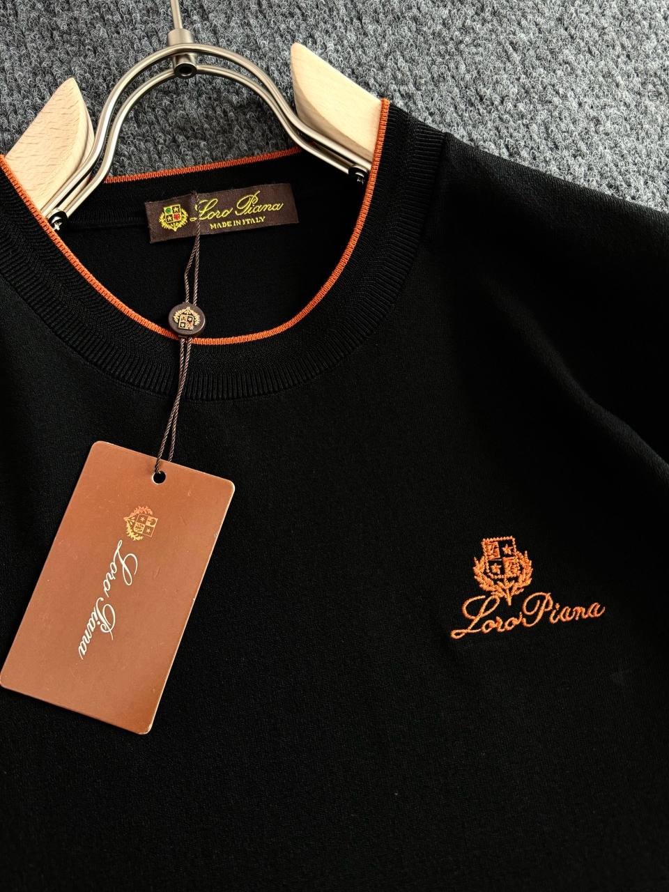 Loro Piana Premium Tee – Quiet Luxury in Black