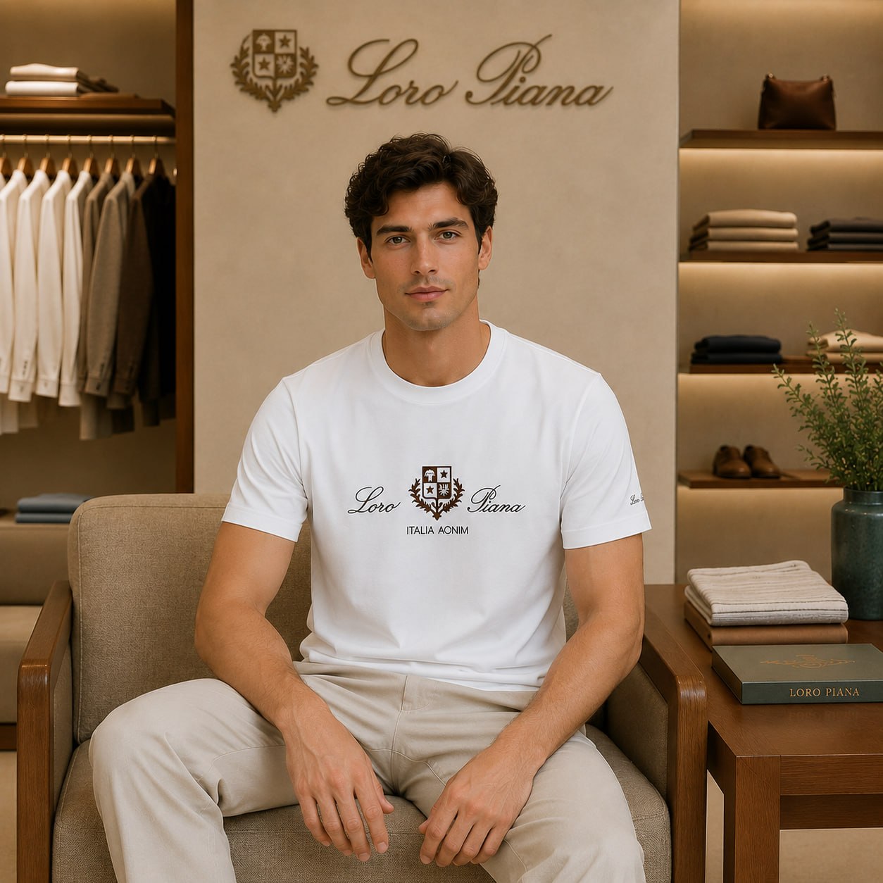 Loro Piana Signature T-Shirt – White Edition