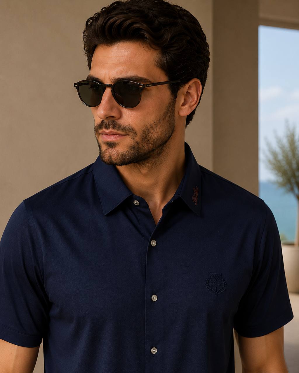 Loro Piana Navy Shirt