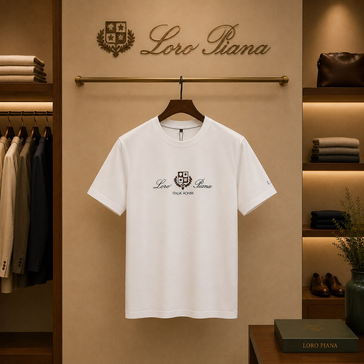 Loro Piana Signature T-Shirt – White Edition