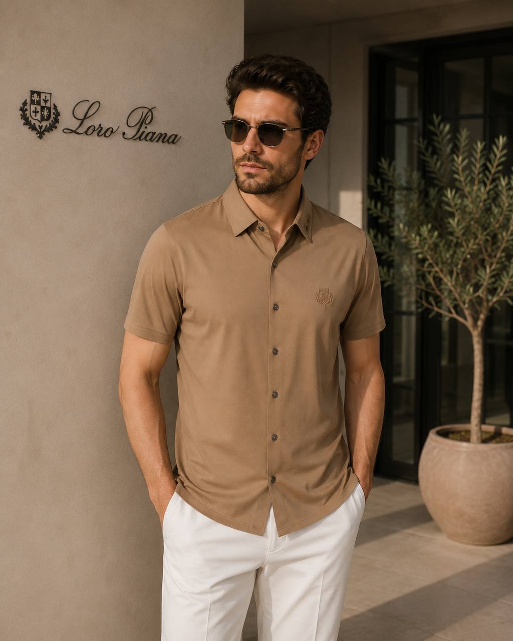 Loro Piana Light Camel Shirt