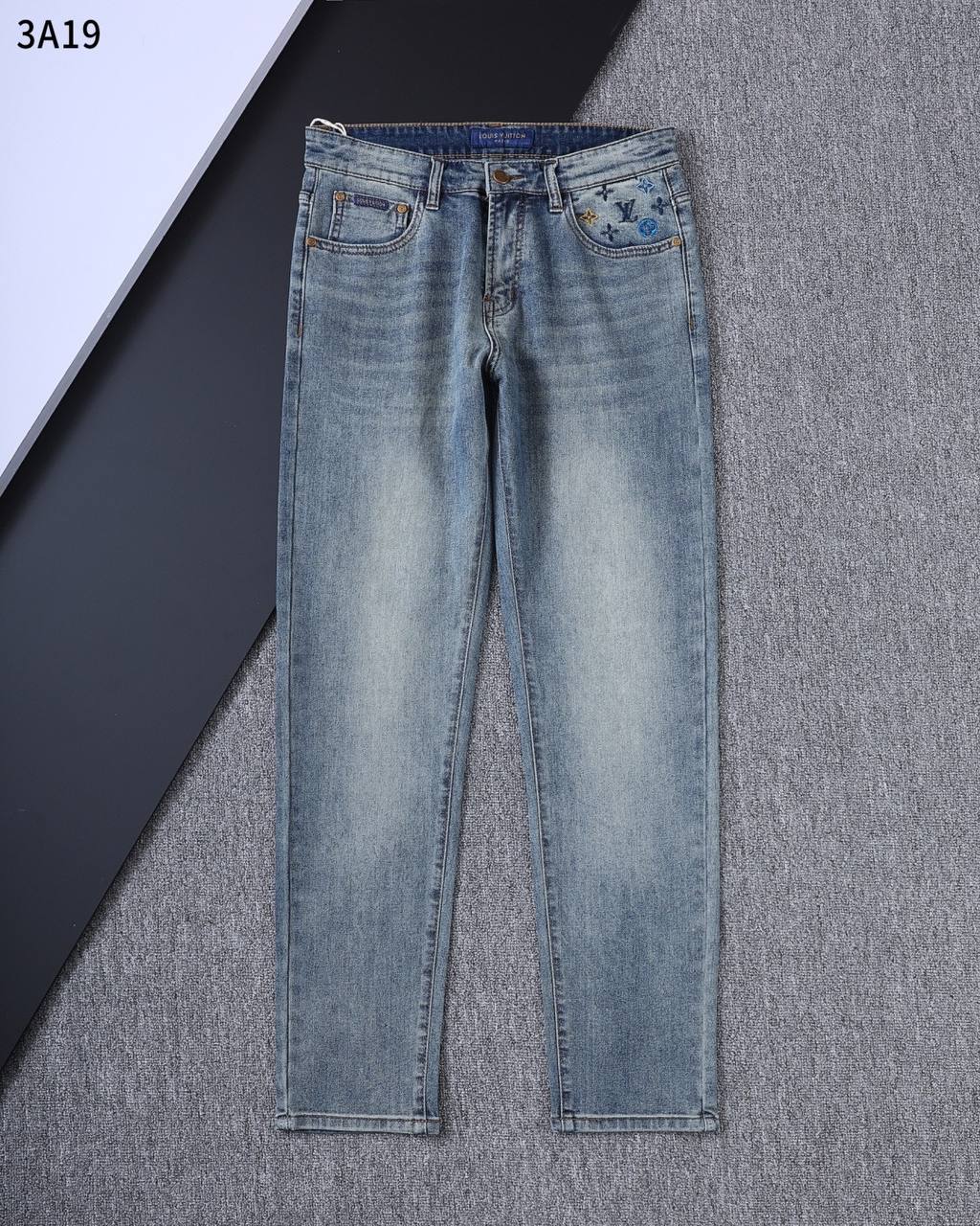 Louis Vuitton Light Blue Washed Jeans