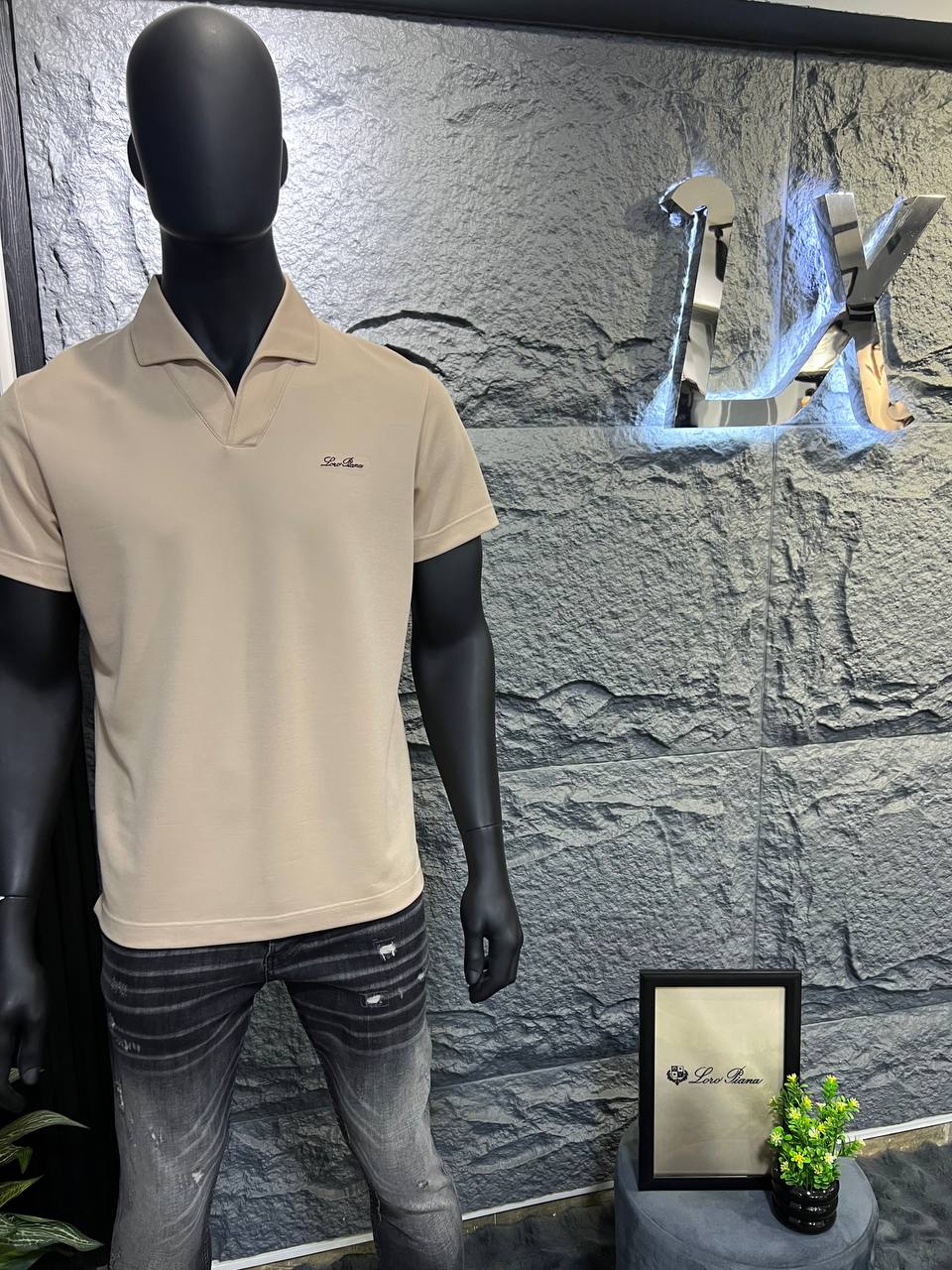 Loro Piana Open Collar Polo