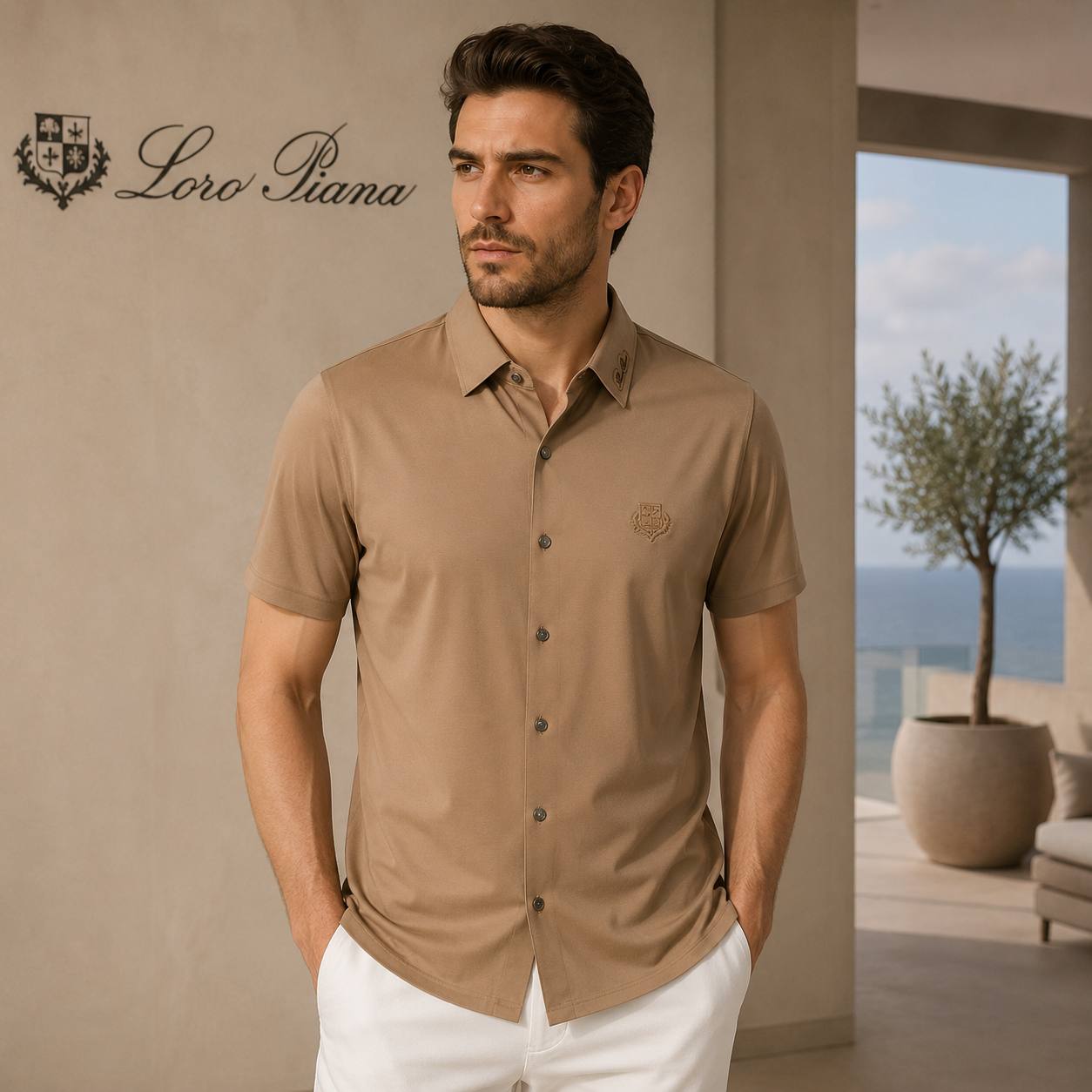 Loro Piana Light Camel Shirt