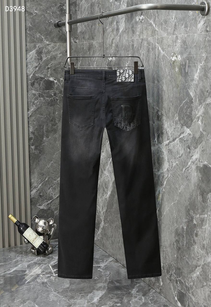 Dior Black Washed Denim Jeans