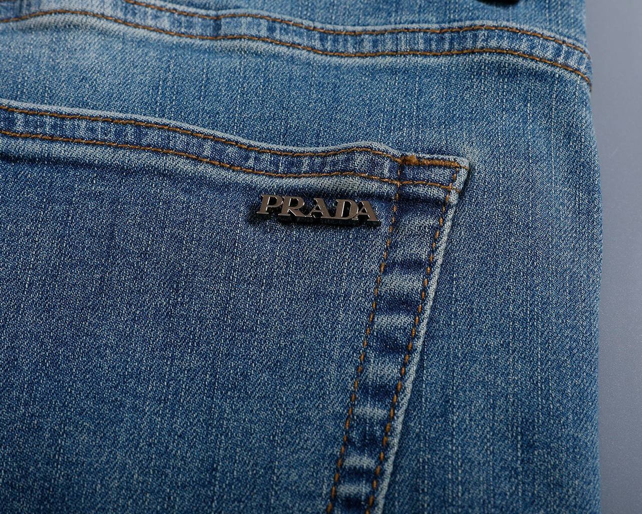 Prada Light Wash Denim Jeans – Classic Slim Fit | Premium Men's Jeans