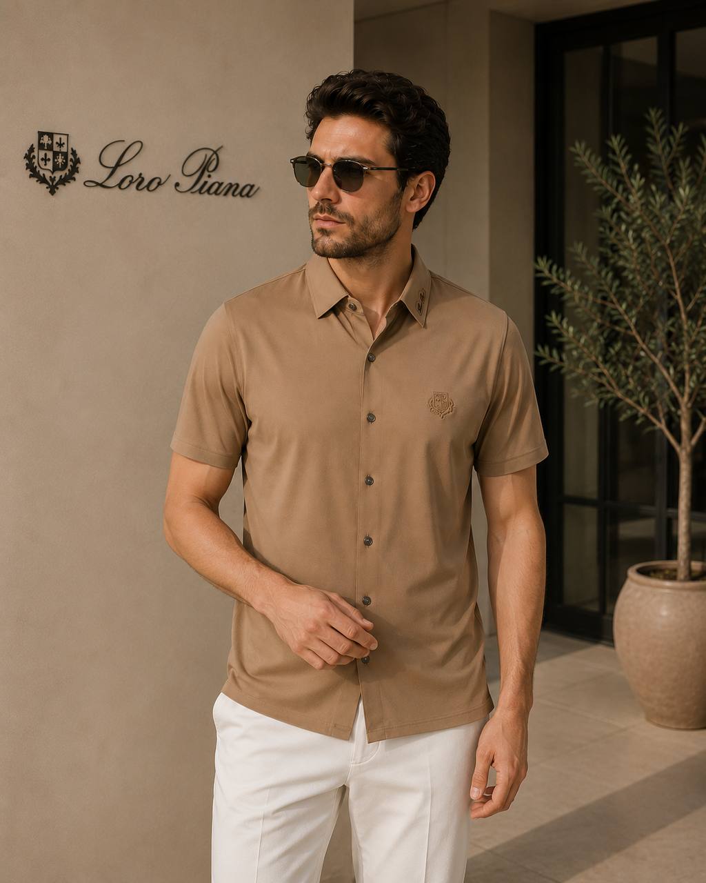 Loro Piana Light Camel Shirt