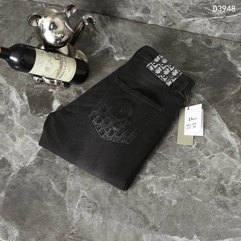 Dior Black Washed Denim Jeans