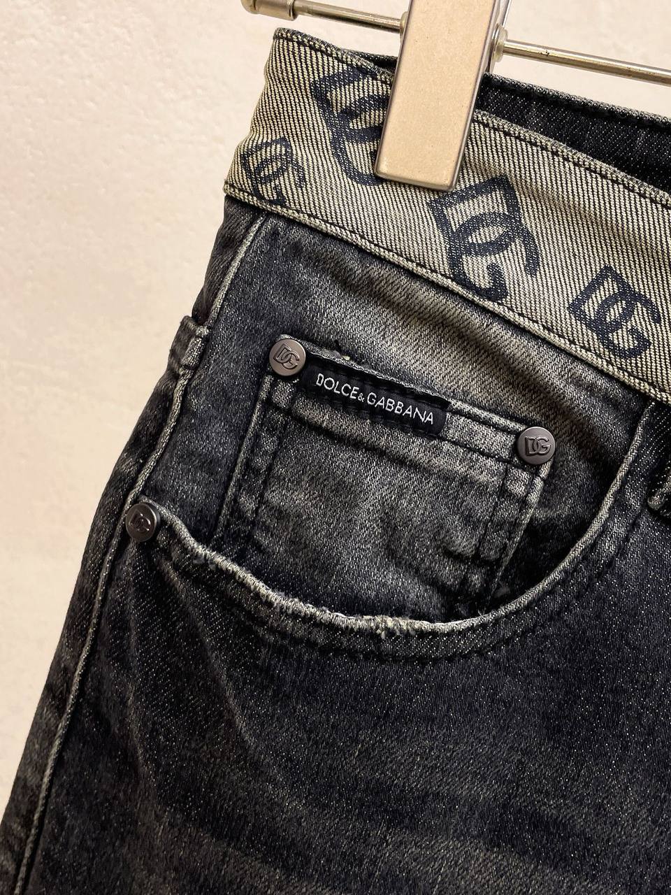 Dolce & Gabbana Black Washed Jeans