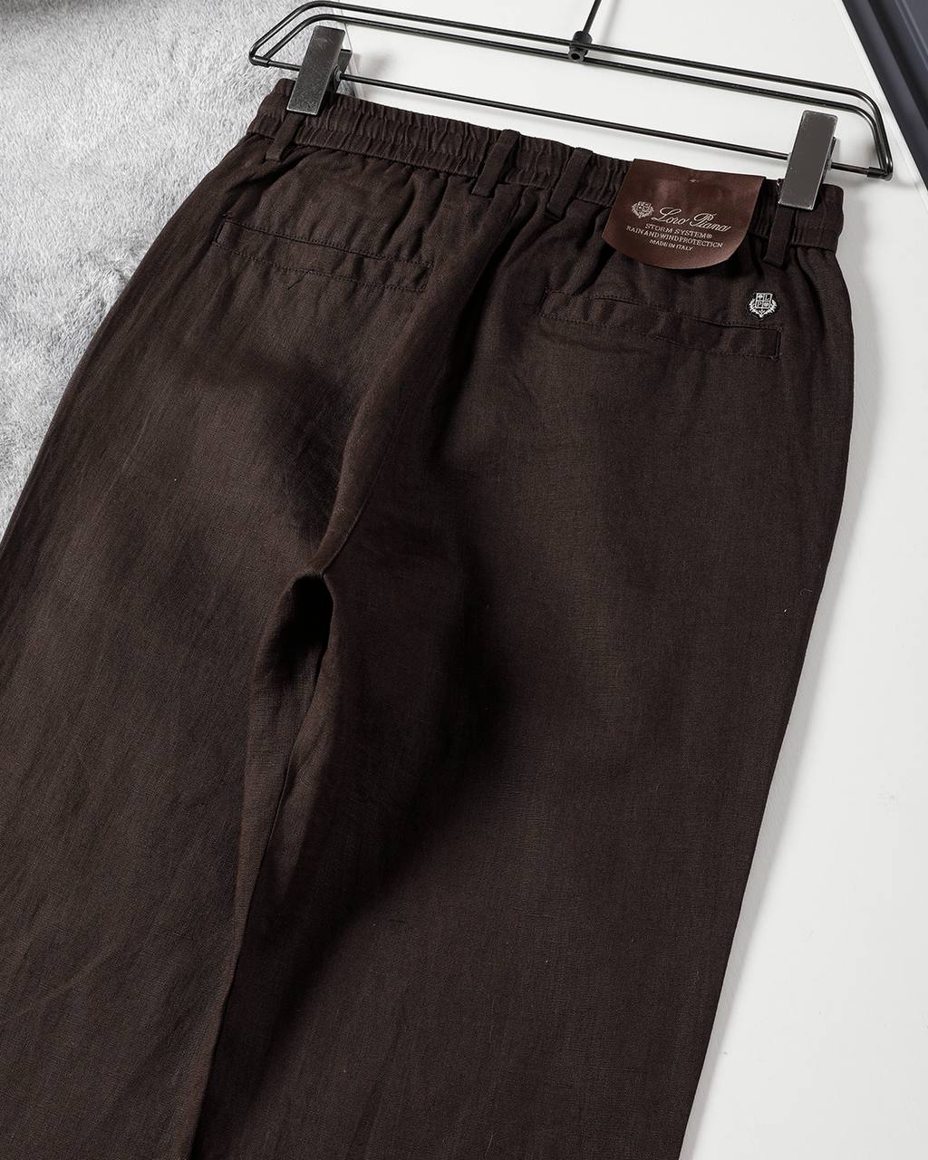 Loro Piana - Andre Linen Straight-Leg Trousers (Brown)
