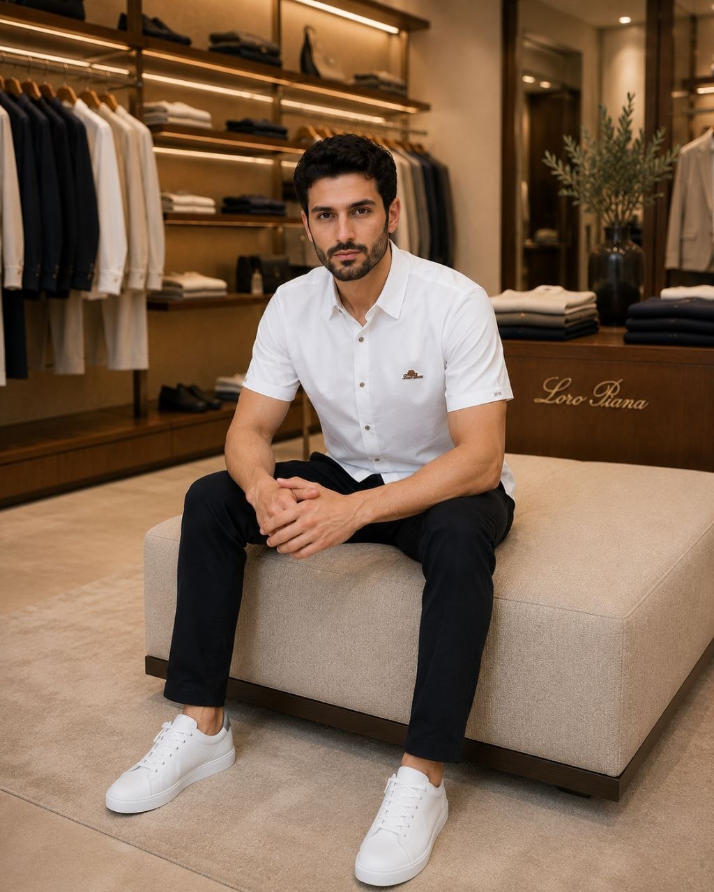 Loro Piana Short Sleeve Shirt – Effortless Luxury & Clean Elegance