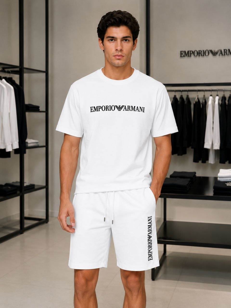 Emporio Armani Milano White Suit