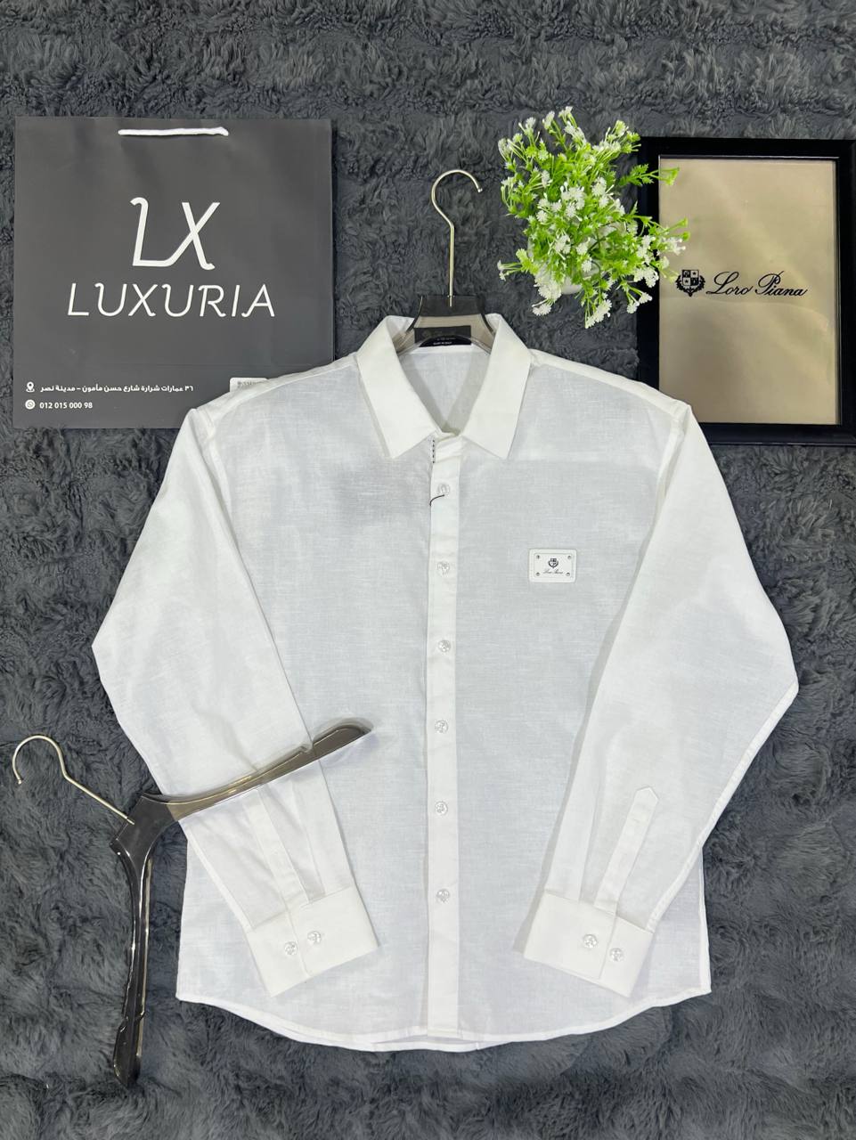 Loro Piana white linen shirt Luxury