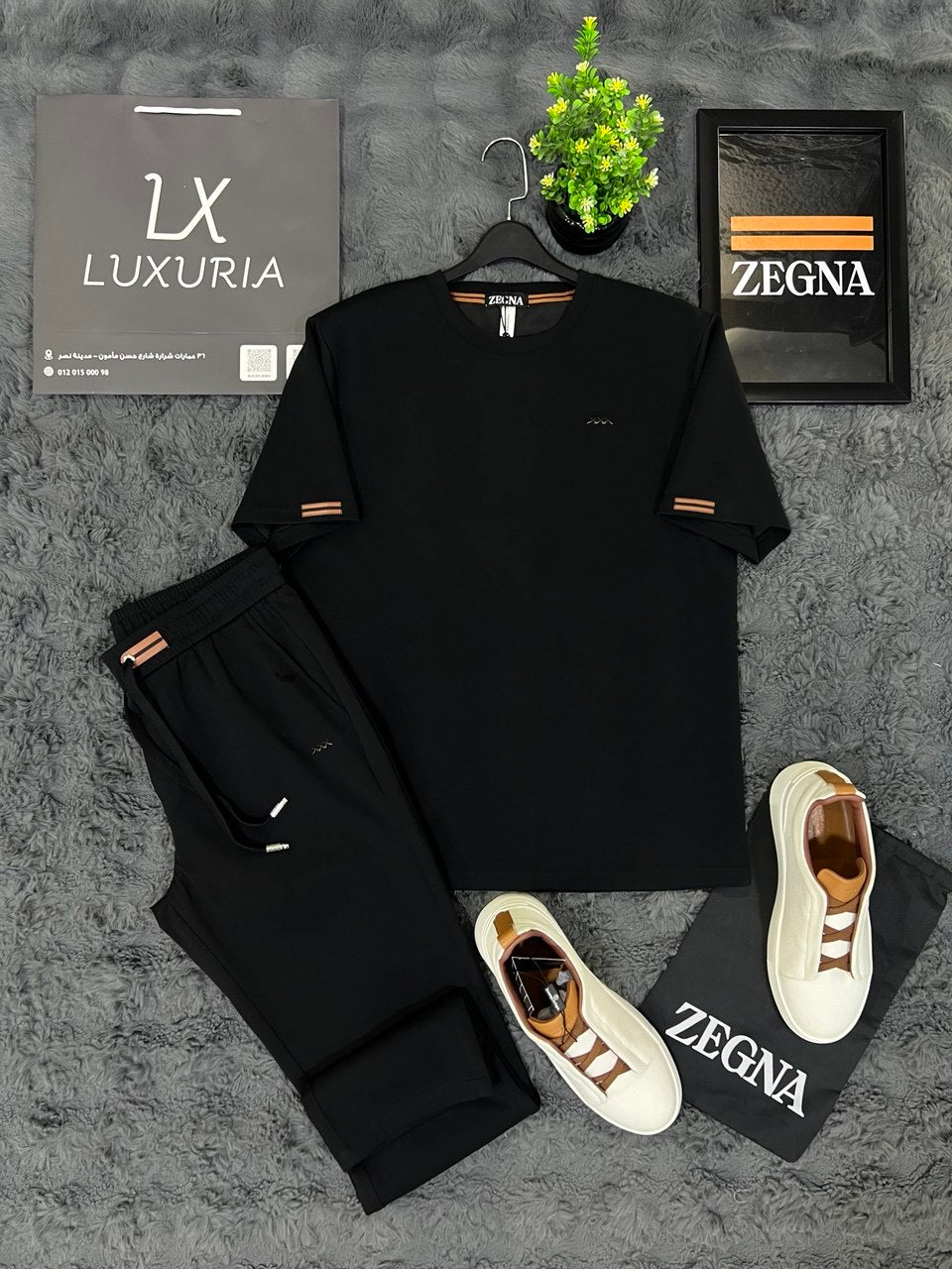Zegna Luxury Casual Set – Modern Minimal Elegance