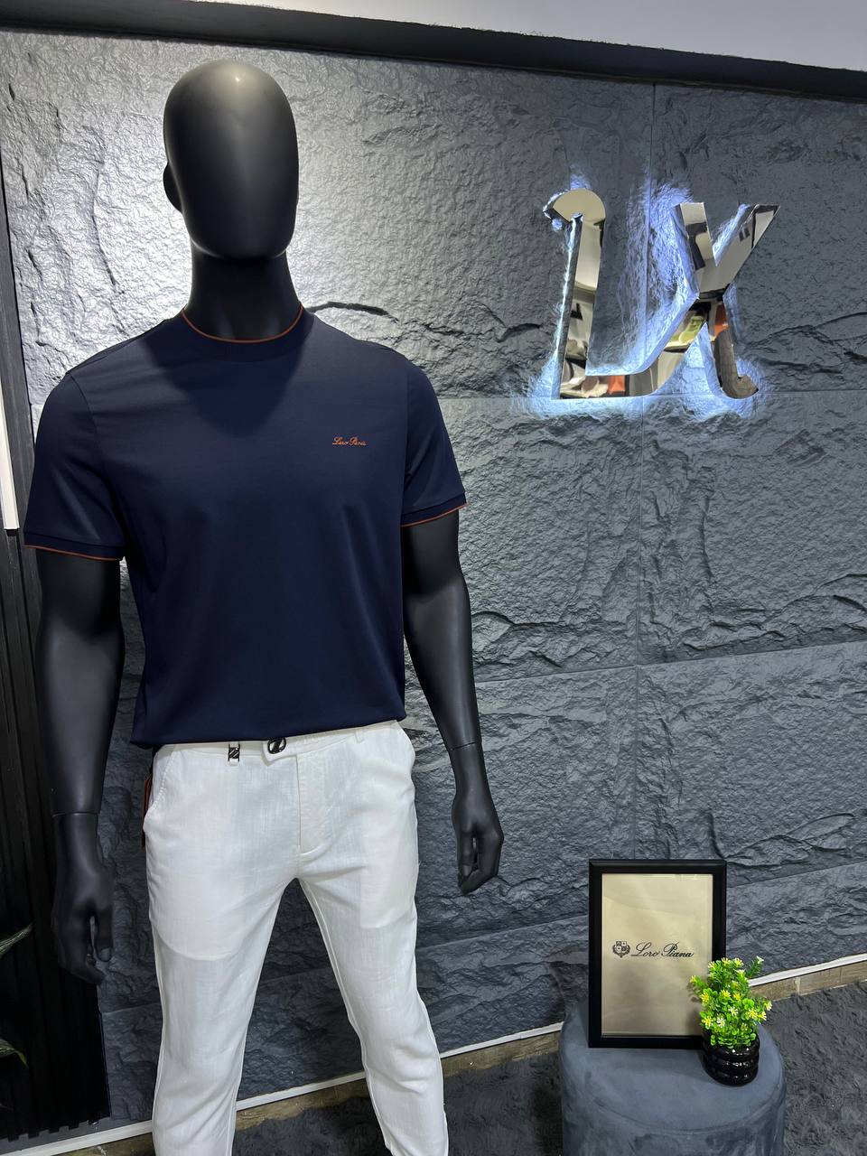 Loro Piana Navy Blue Premium T-Shirt | Classic Luxury & Timeless Style