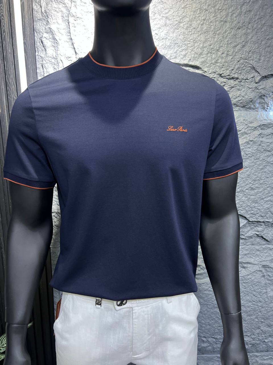 Loro Piana Navy Blue Premium T-Shirt | Classic Luxury & Timeless Style