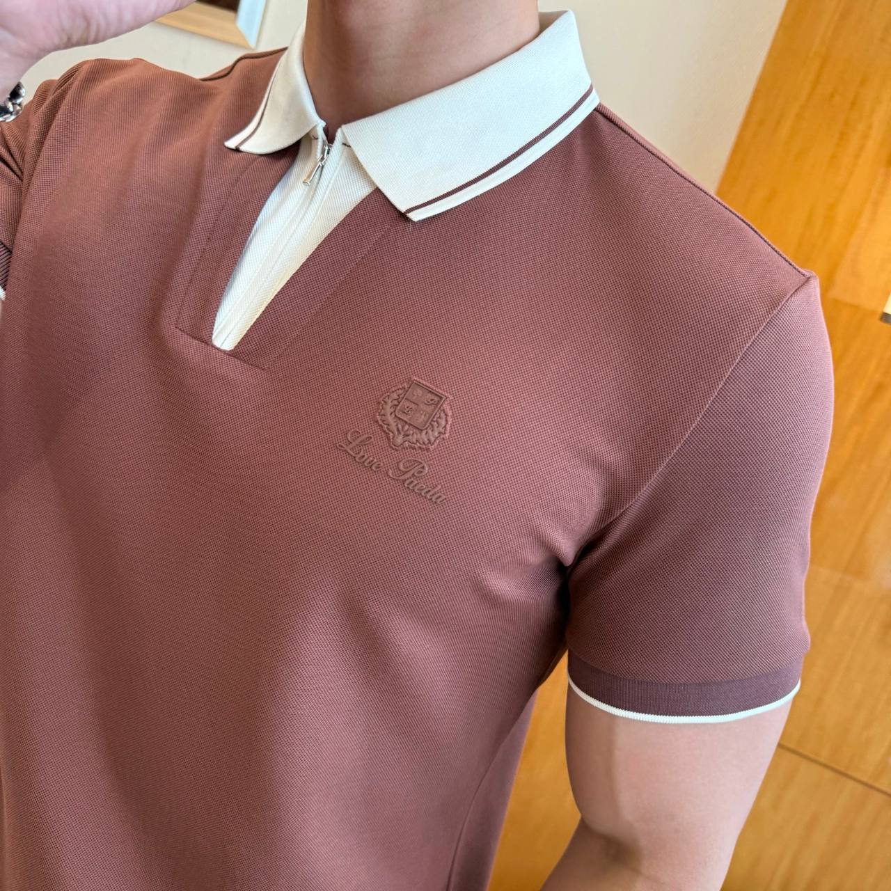 Loro Piana Contrast Collar Polo – Refined Casual Luxury