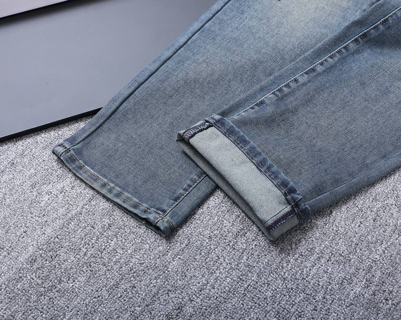 Prada Milano Light Wash Denim Jeans – Classic Straight Fit | Premium Men's Jeans