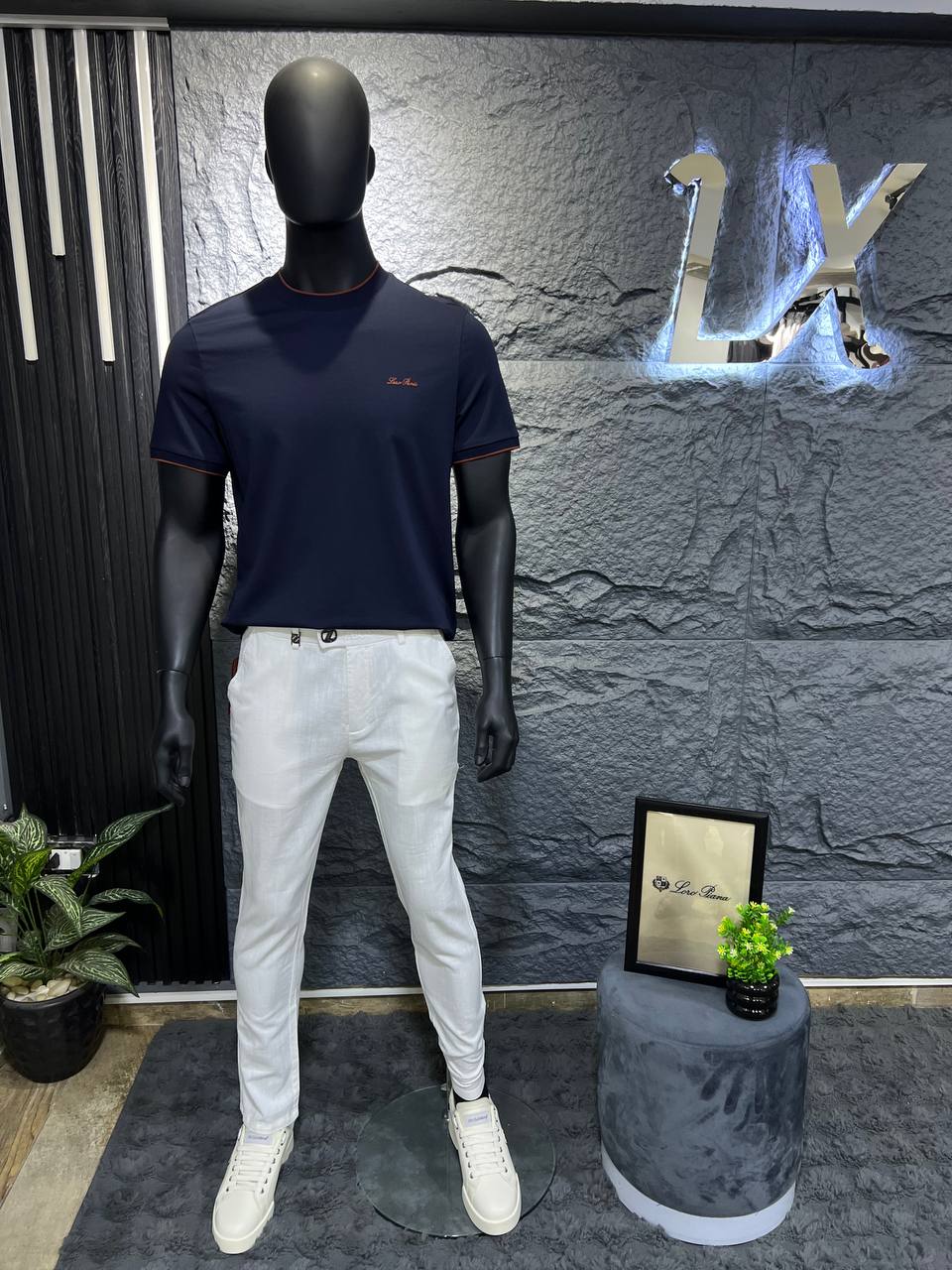 Loro Piana Navy Blue Premium T-Shirt | Classic Luxury & Timeless Style