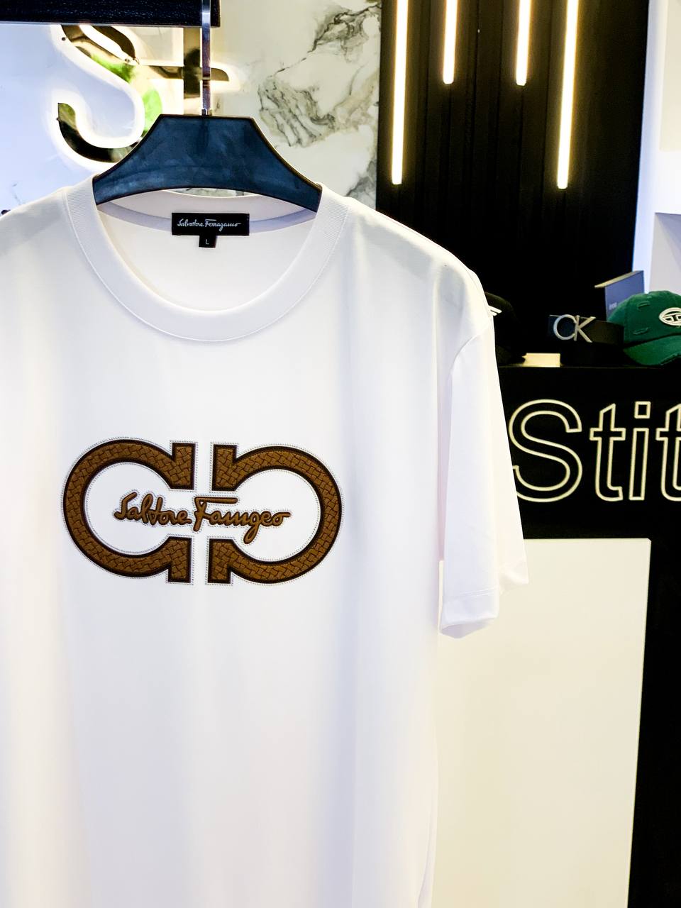 Salvatore Ferragamo Logo T-Shirt – White Edition