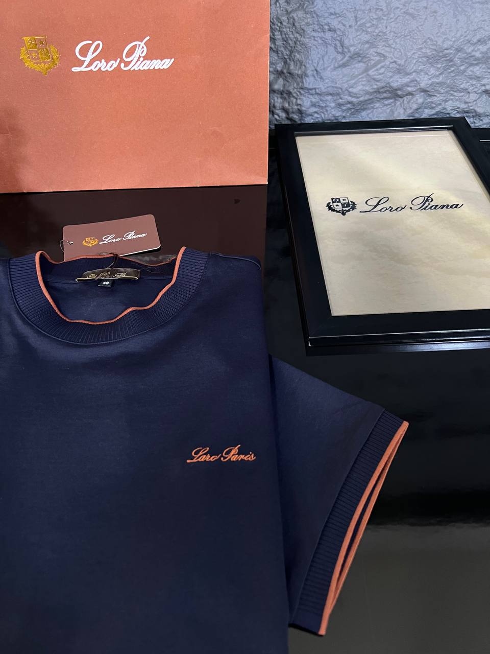 Loro Piana Navy Blue Premium T-Shirt | Classic Luxury & Timeless Style