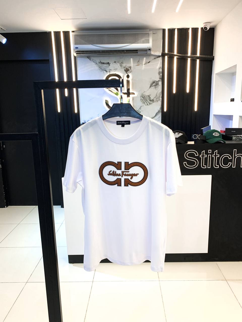 Salvatore Ferragamo Logo T-Shirt – White Edition