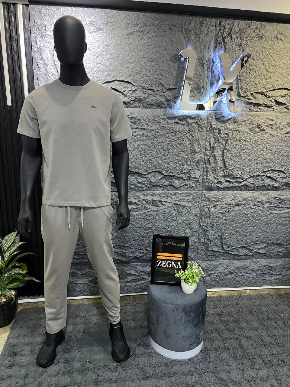 Zegna Luxury Casual Set – Modern Minimal Elegance
