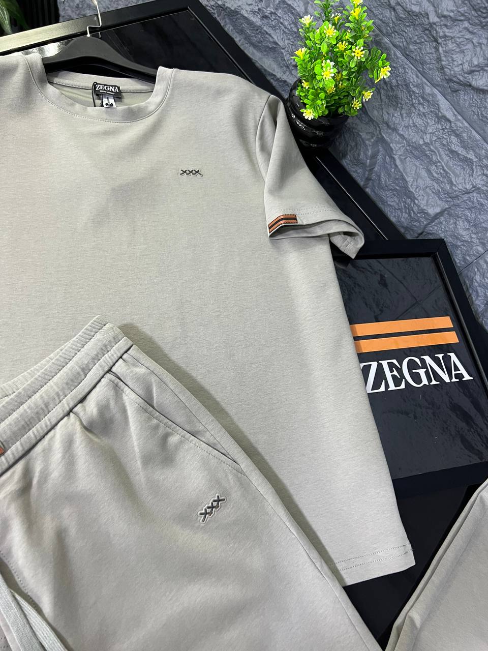 Zegna Luxury Casual Set – Modern Minimal Elegance