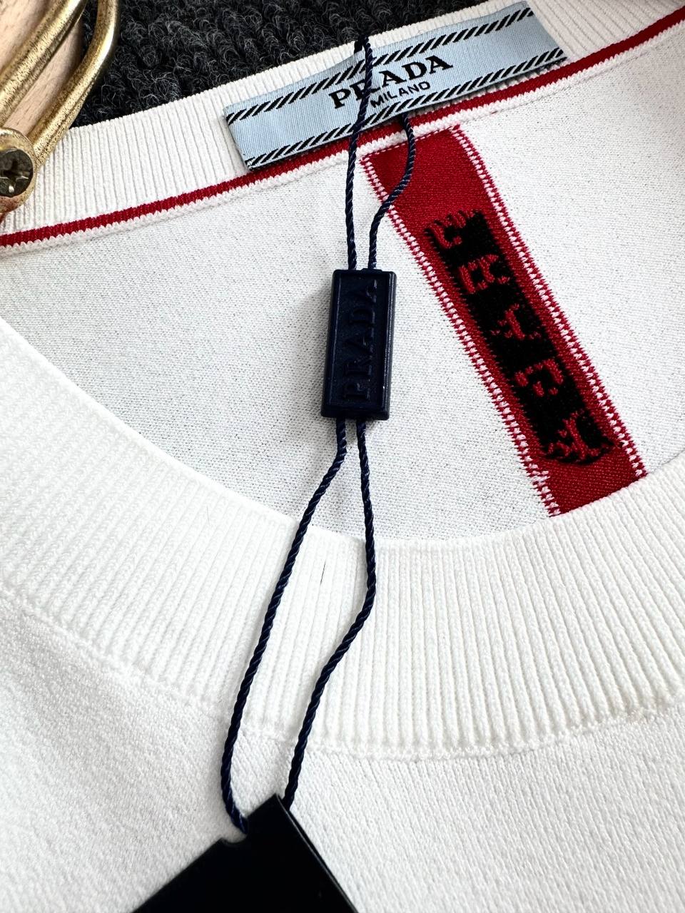 Prada Minimal Luxury Tee – Clean Sophistication