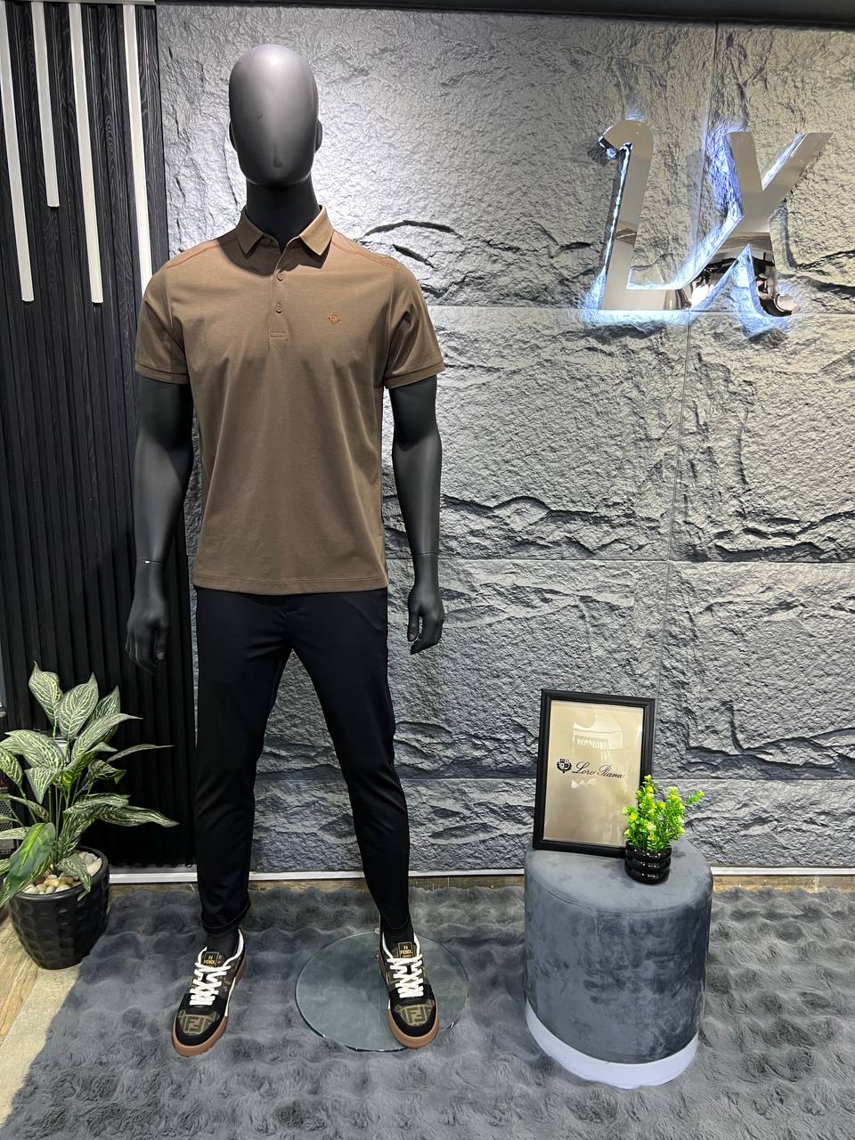 Loro Piana Brown Polo Shirt