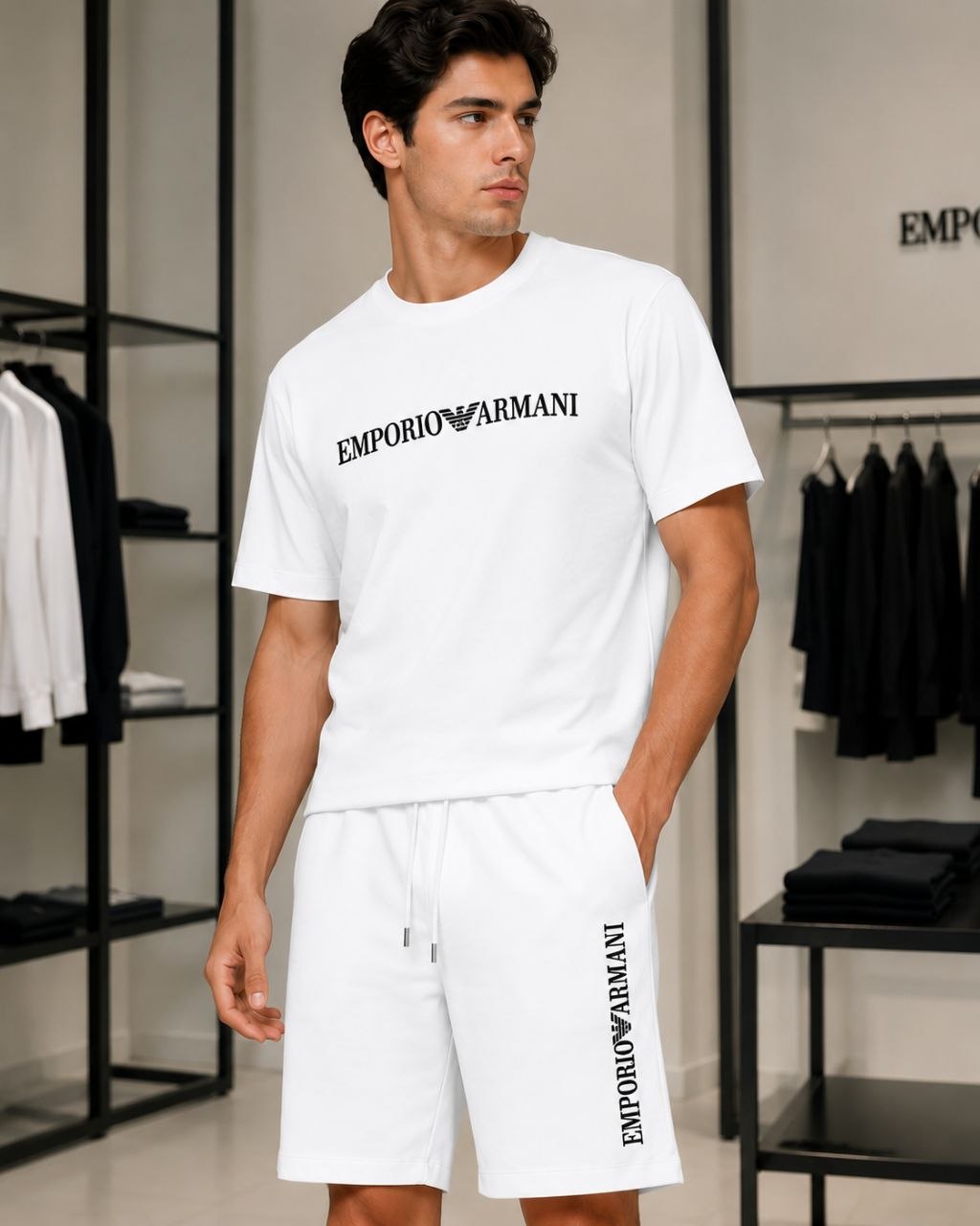 Emporio Armani Milano White Suit