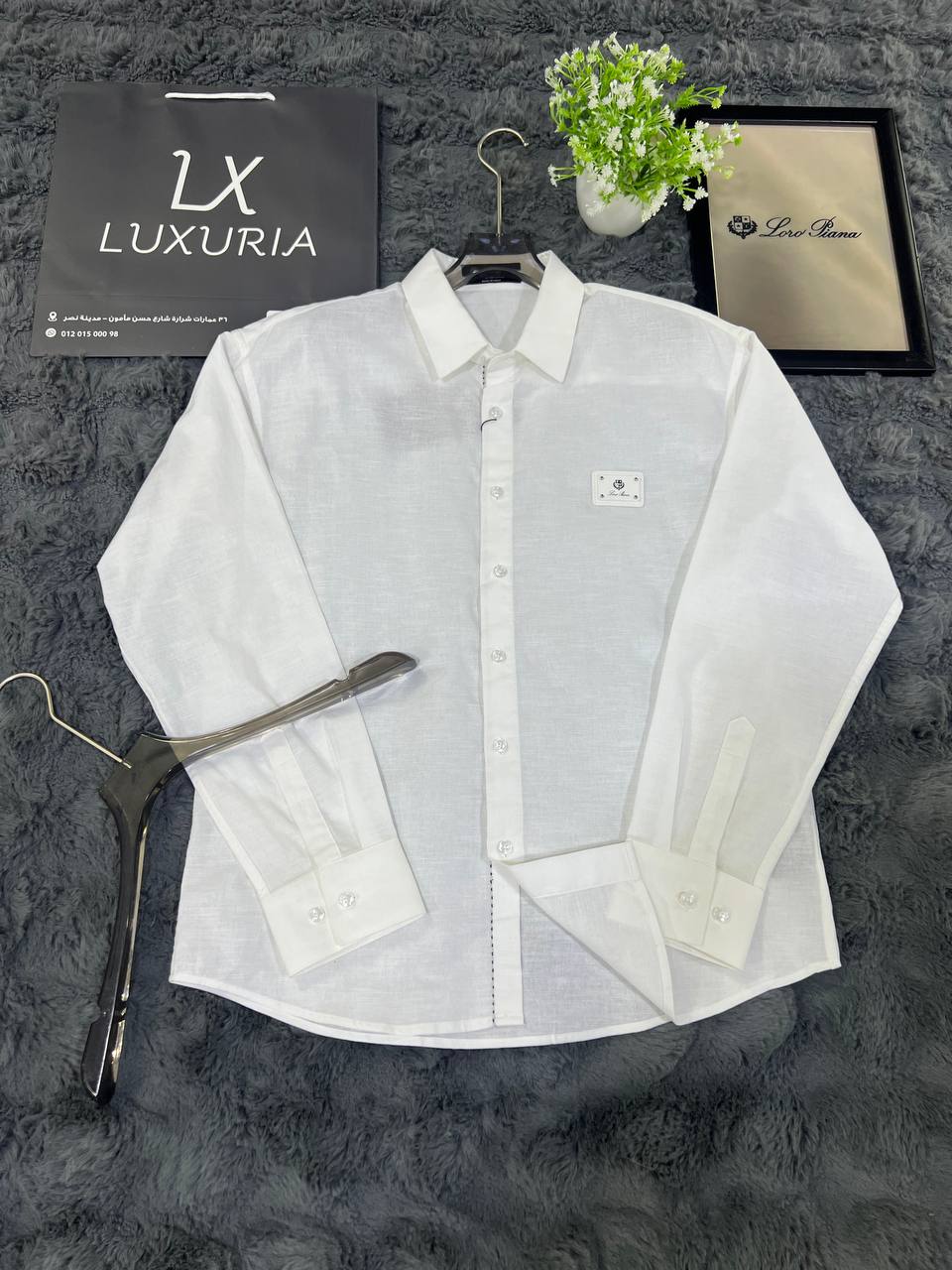 Loro Piana white linen shirt Luxury