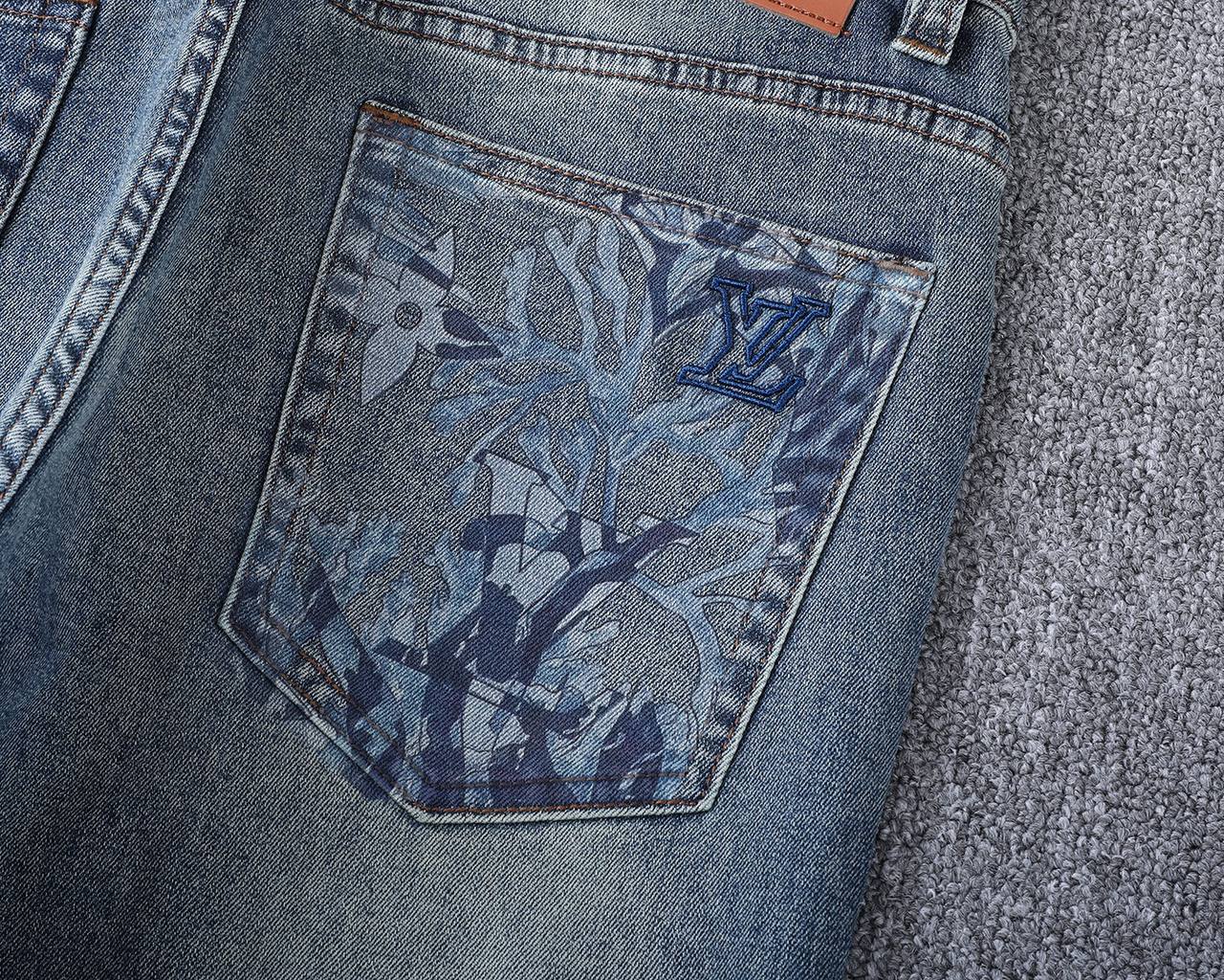 Louis Vuitton Light Blue Washed Jeans