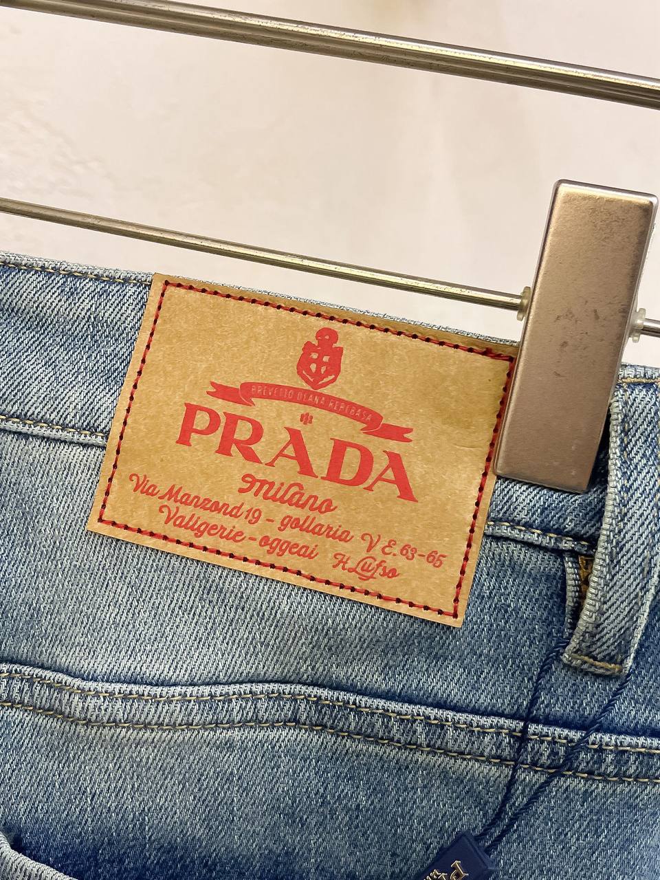 Prada Light Wash Denim Jeans – Ice Blue