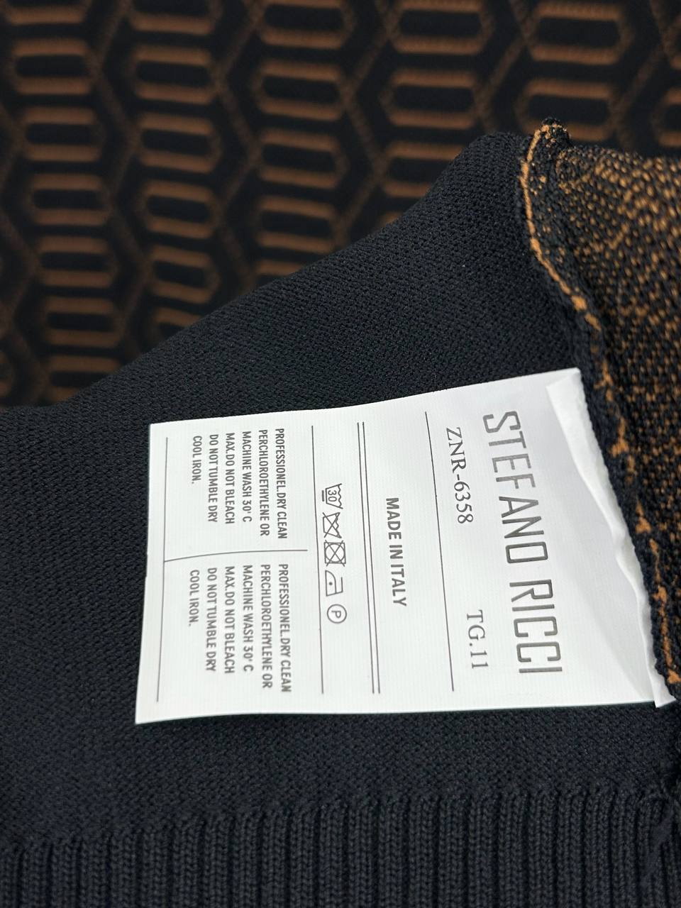STEFANO RICCI | Signature Knit Polo** **Refined Texture. Timeless Sophistication